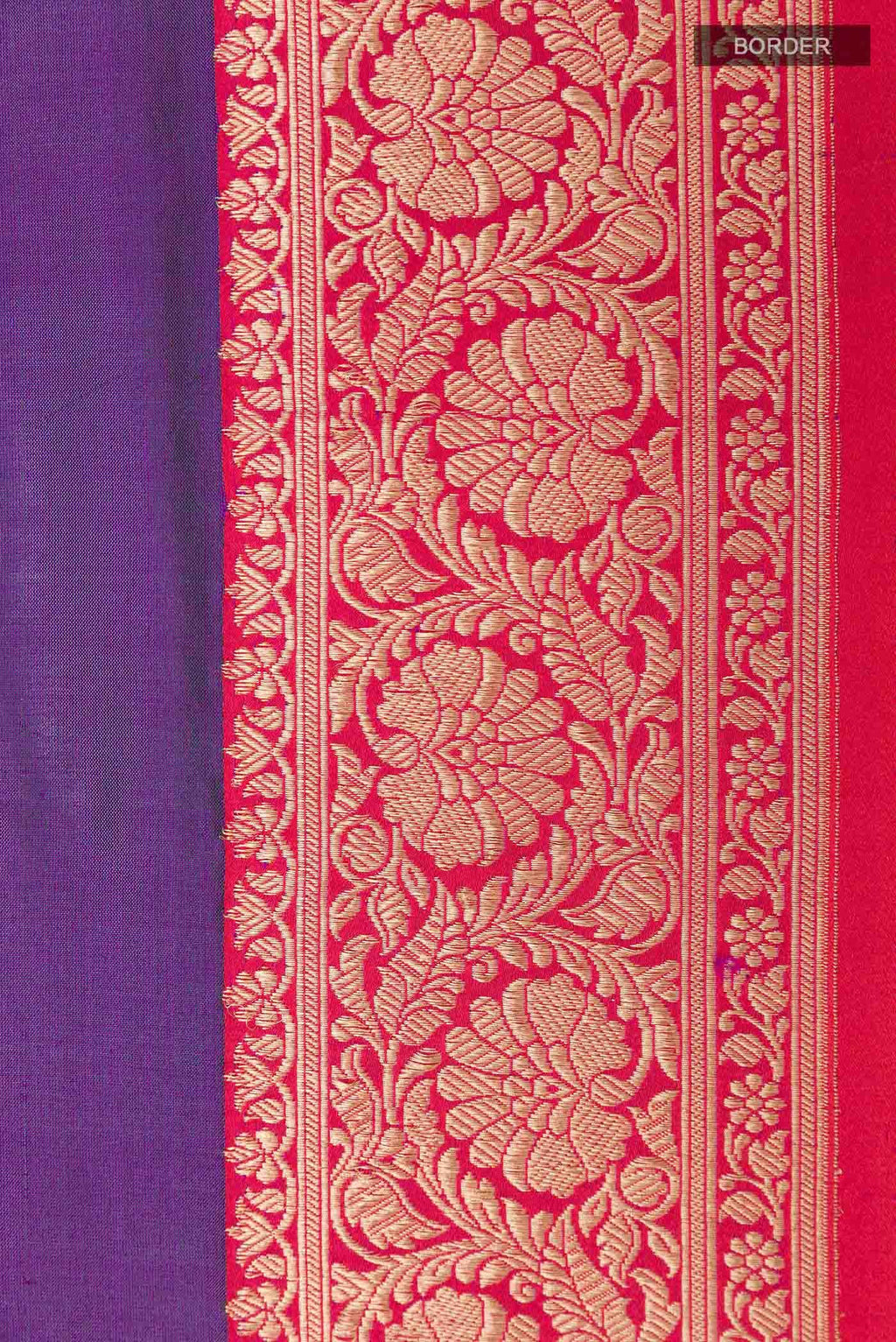 Purple Banarasi Silk Saree