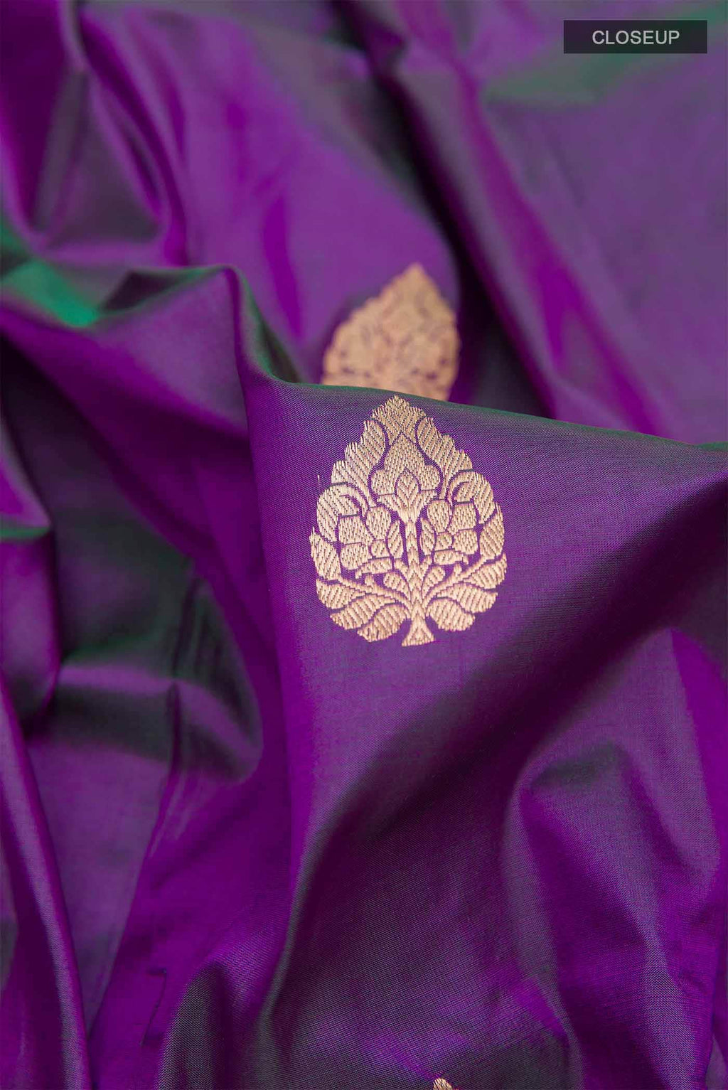 Purple Banarasi Silk Saree