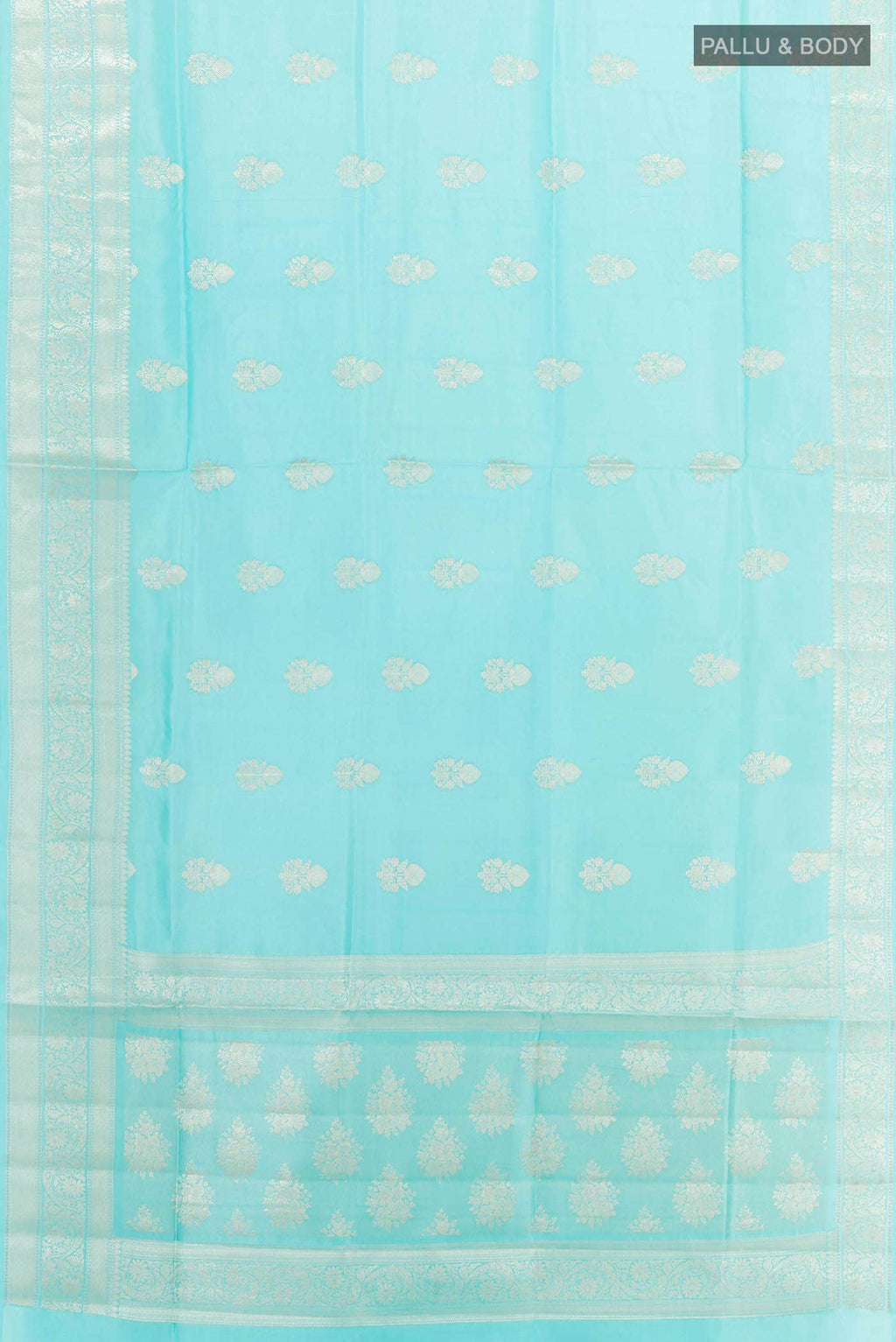 Blue Banarasi Tussar Silk Saree