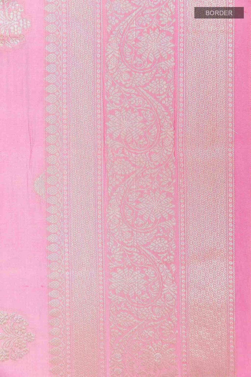 Pink Banarasi Tussar Silk Saree