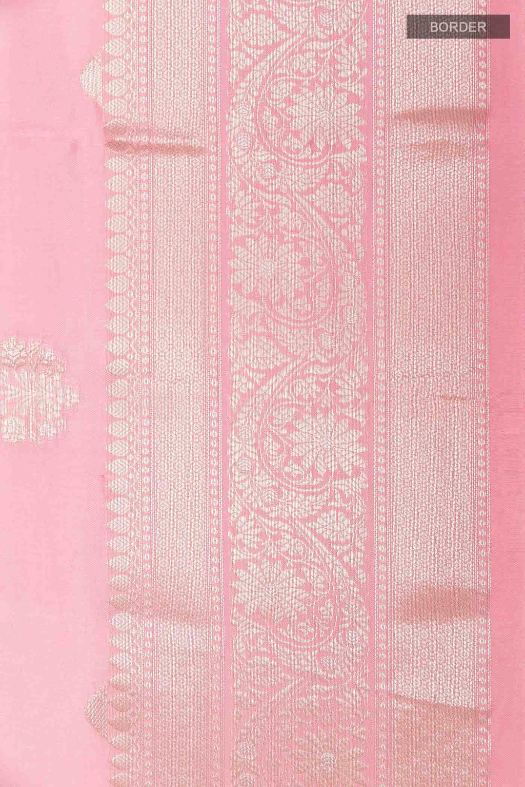Pink Banarasi Tussar Silk Saree