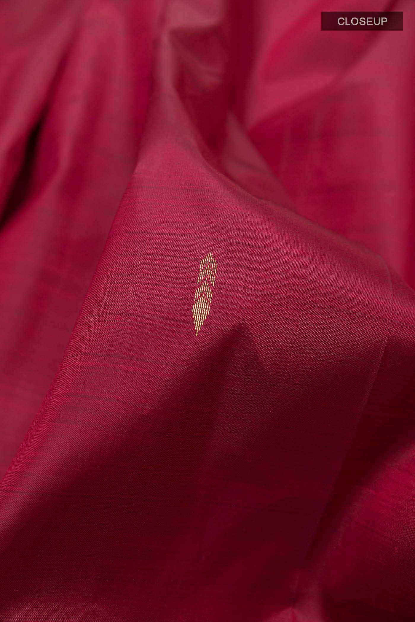 Maroon Kanchipuram Silk Saree