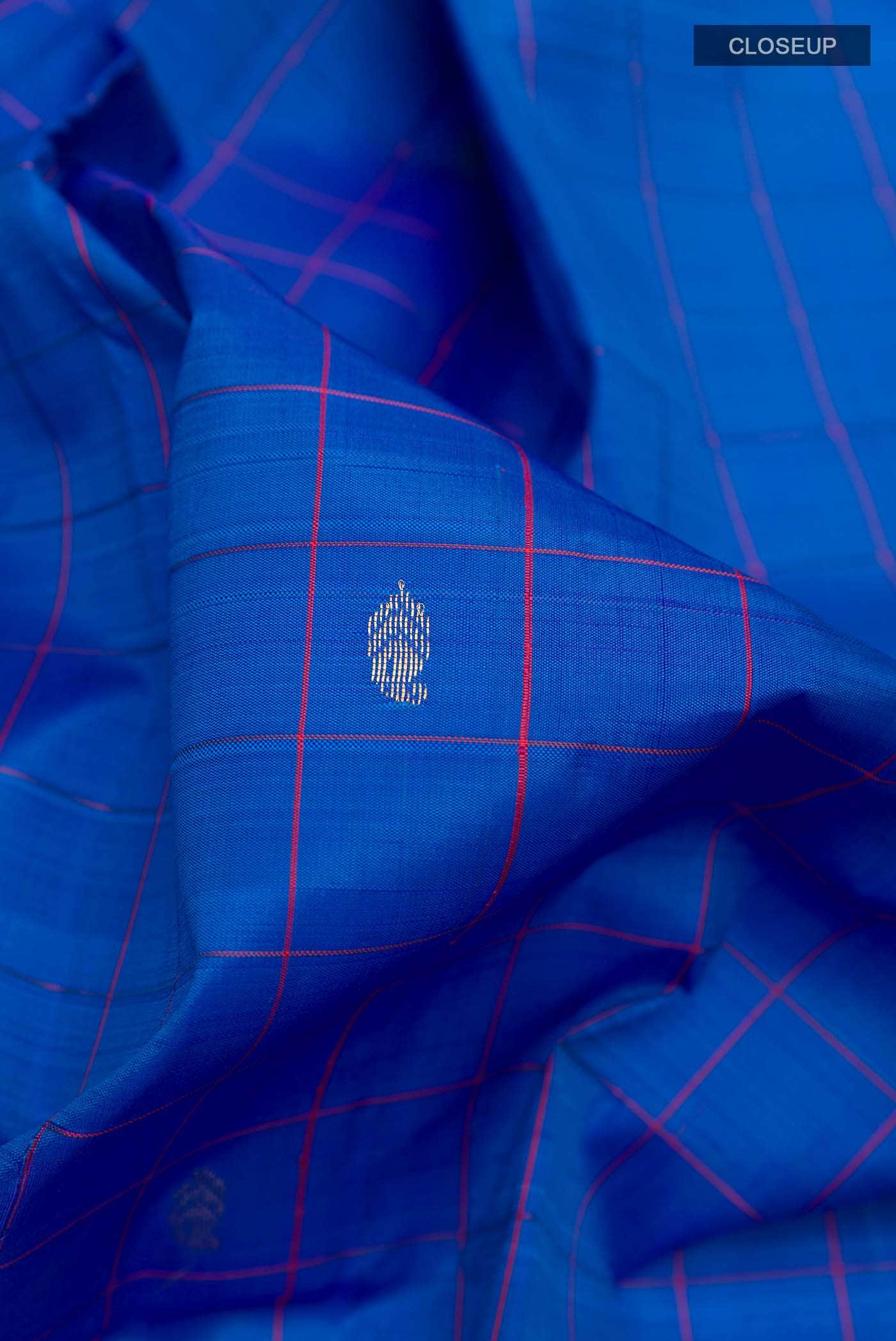 Navy Blue Kanchipuram Silk Saree