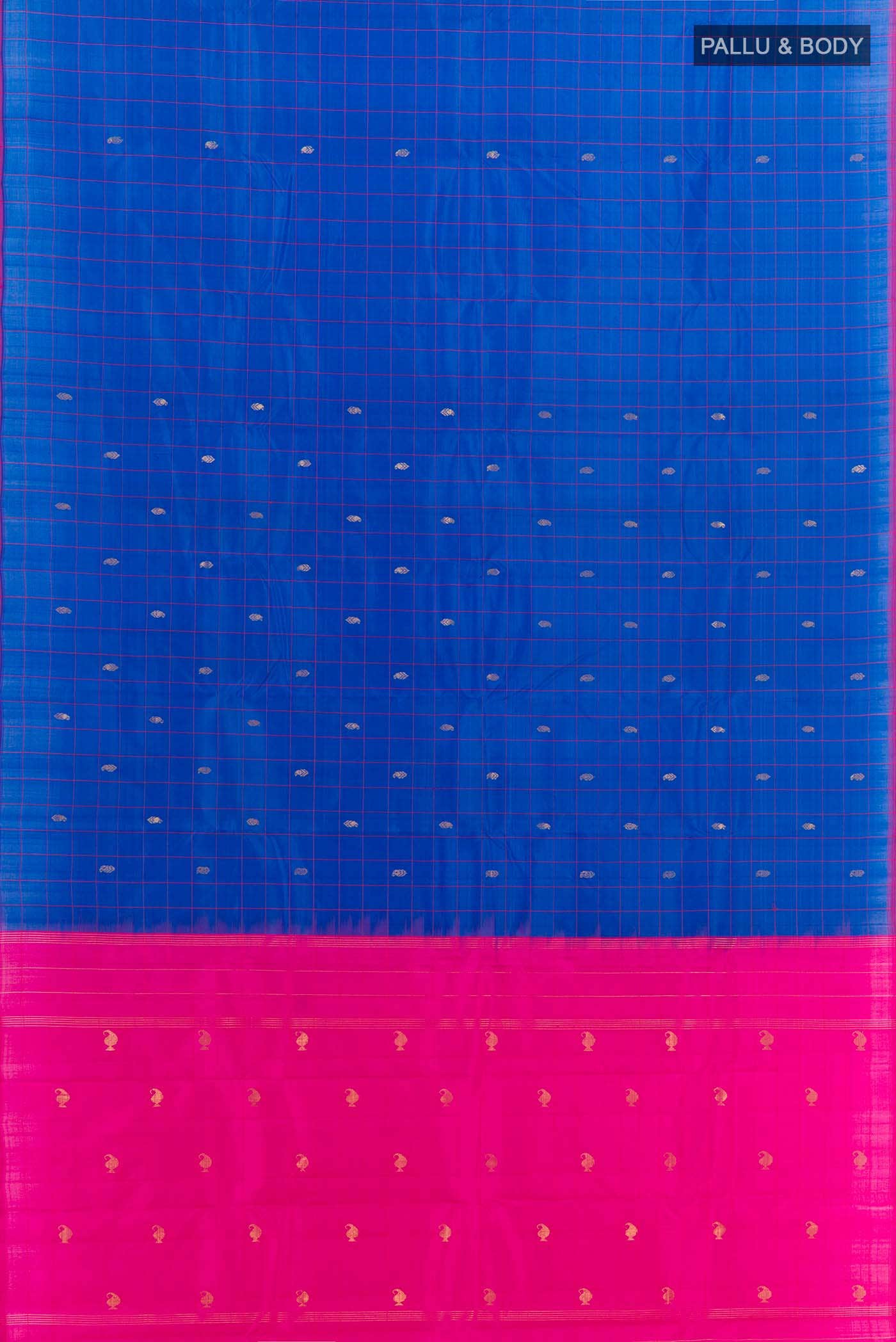 Navy Blue Kanchipuram Silk Saree