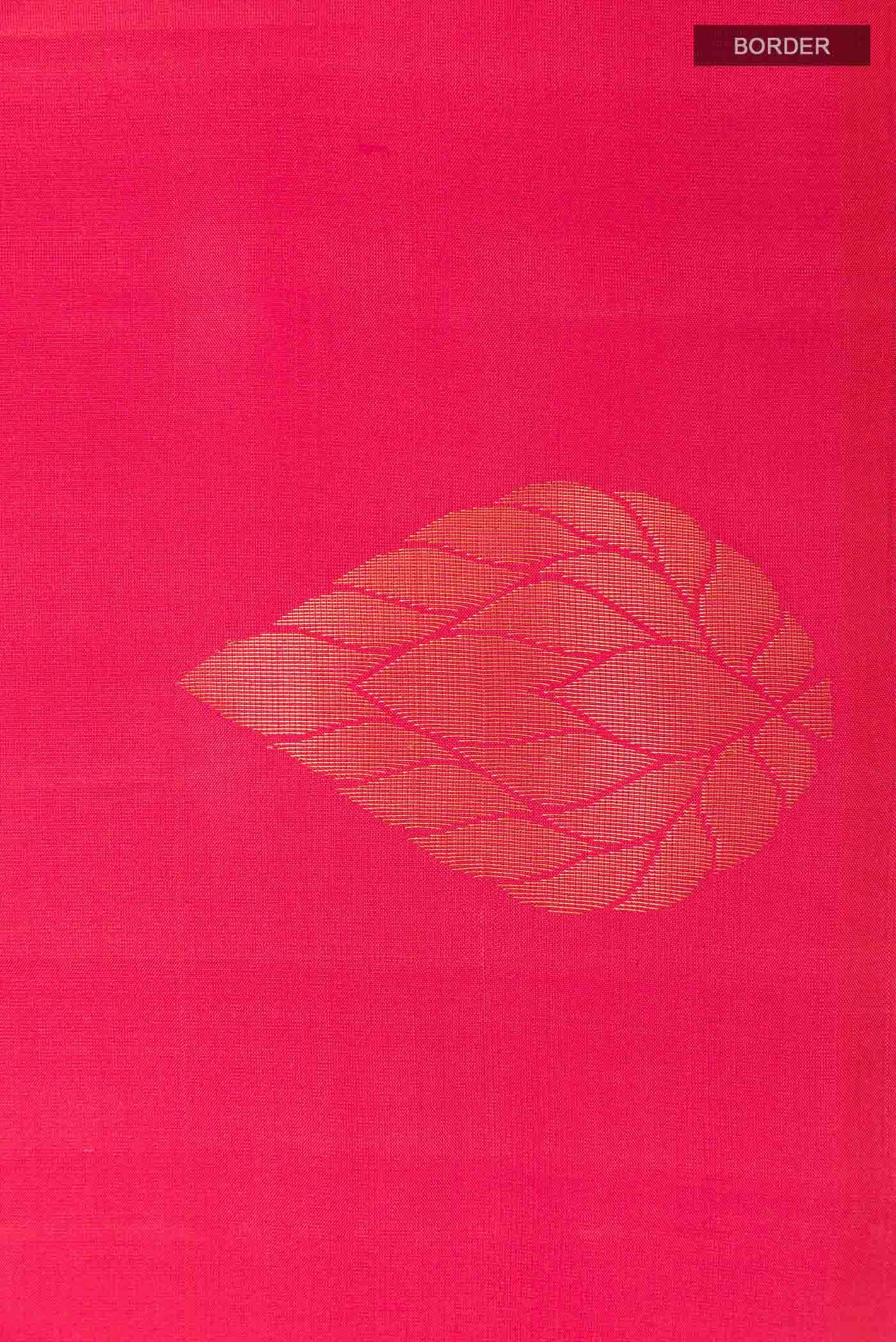 Dark Pink Kanchipuram Silk Saree