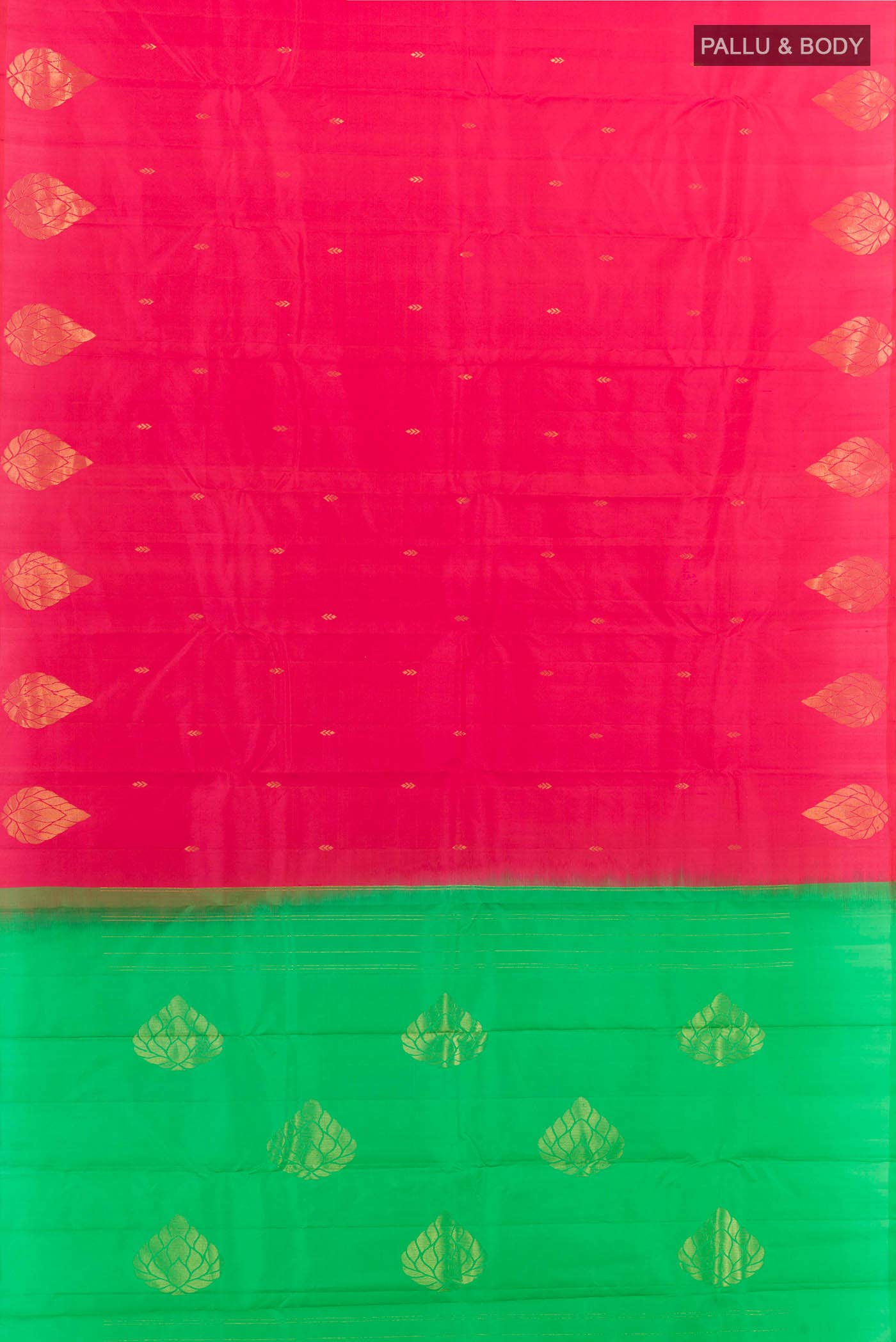 Dark Pink Kanchipuram Silk Saree