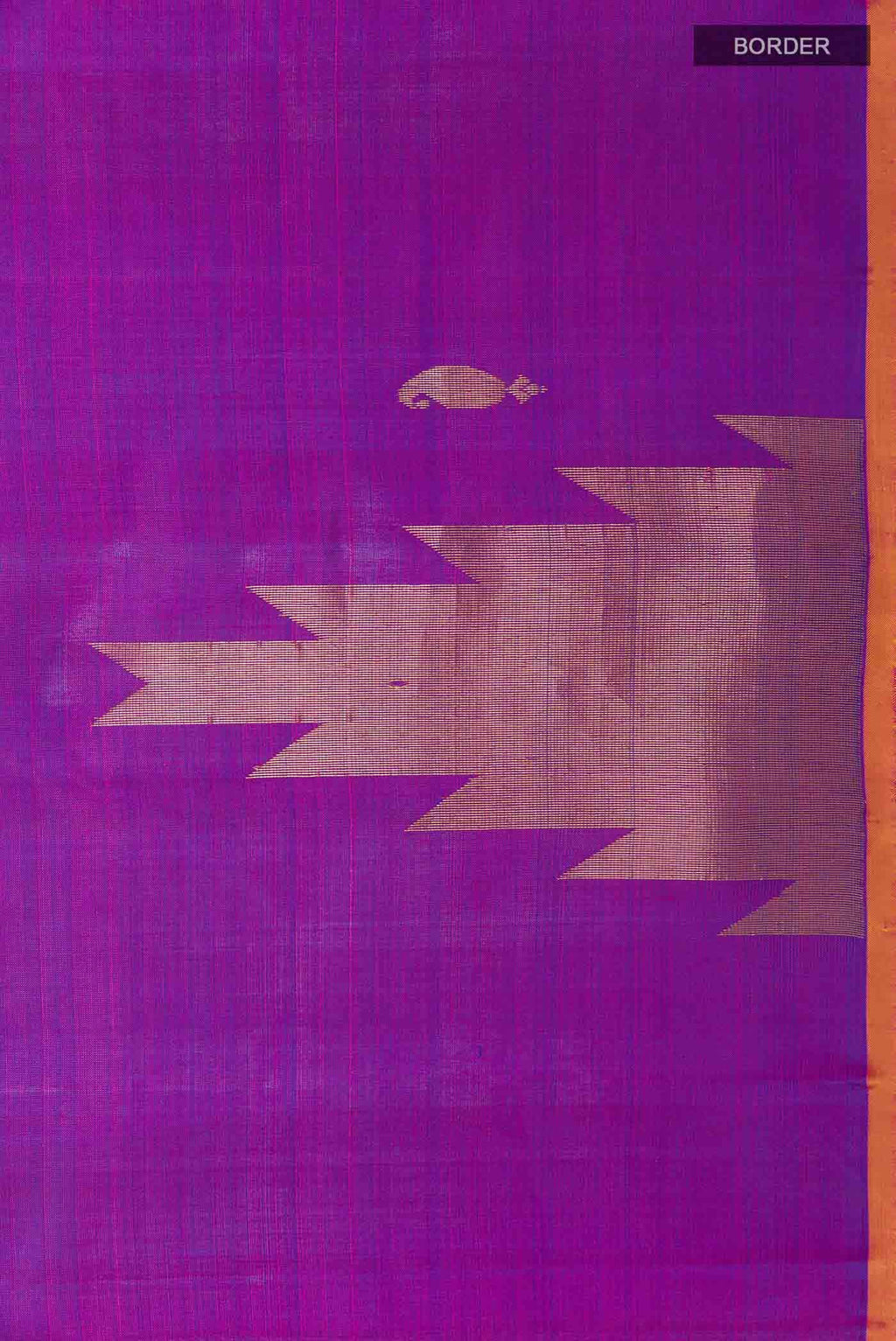 Purple Dual Tone Kanchipuram Silk Saree