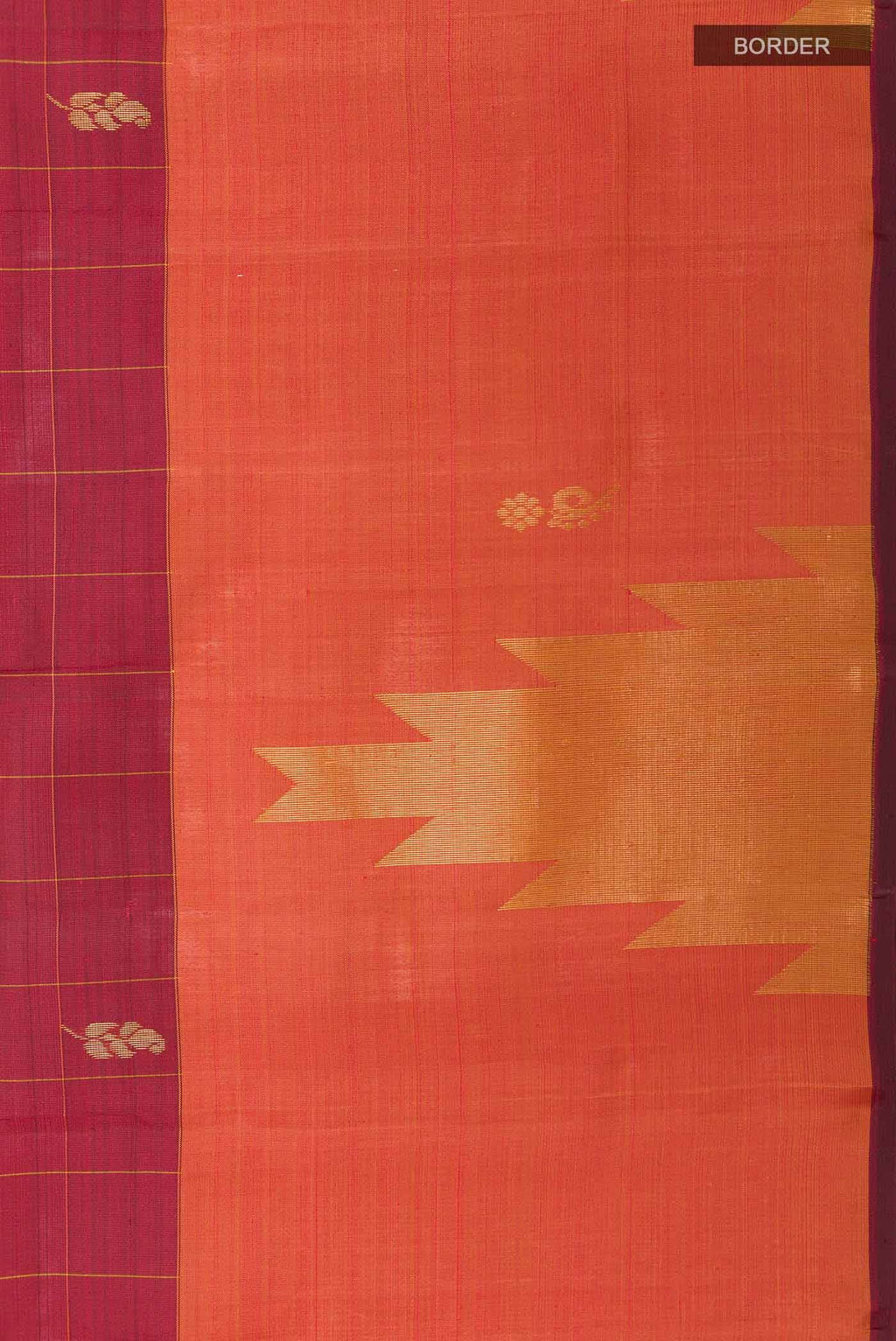 Maroon Kanchipuram Silk Saree