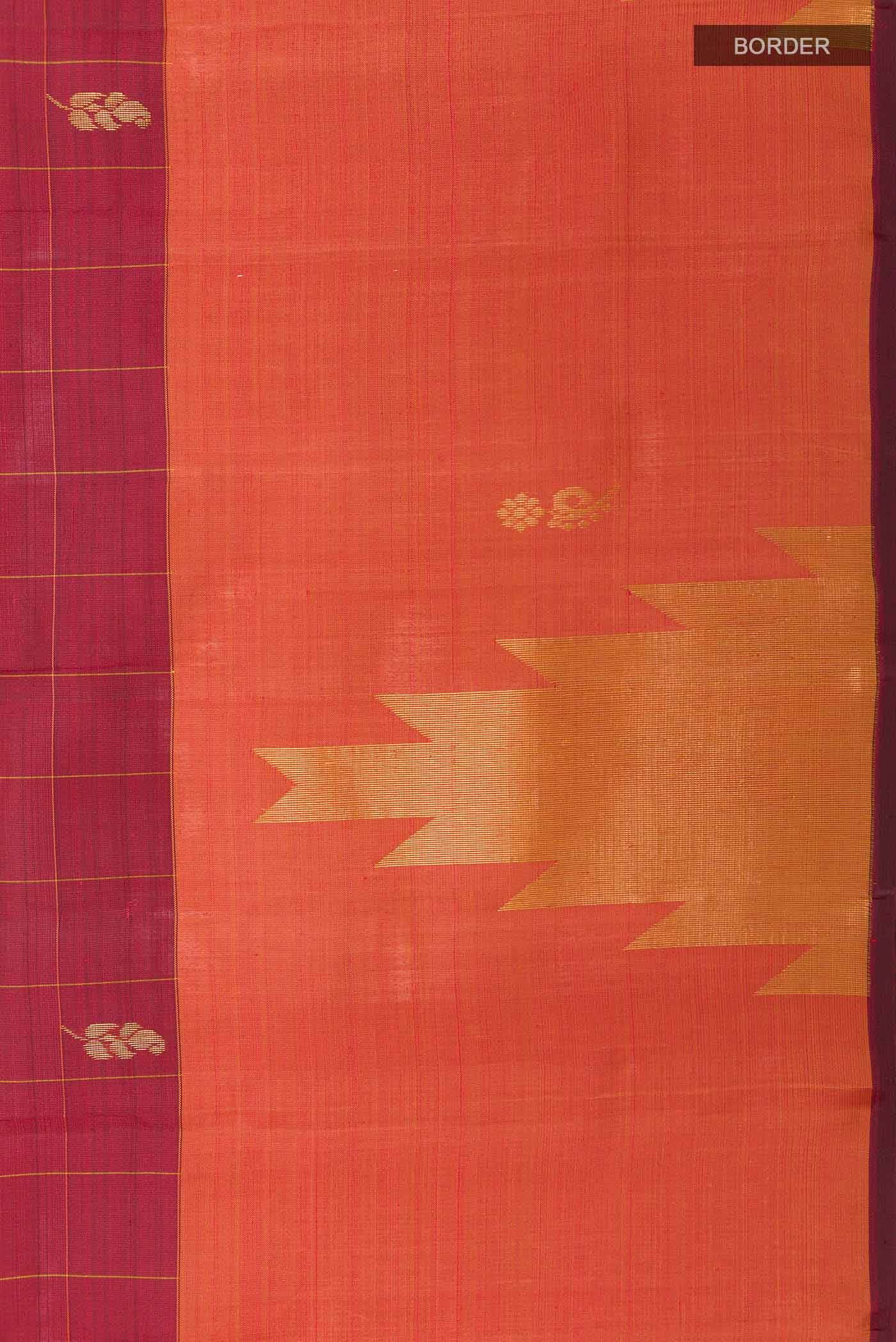 Maroon Kanchipuram Silk Saree