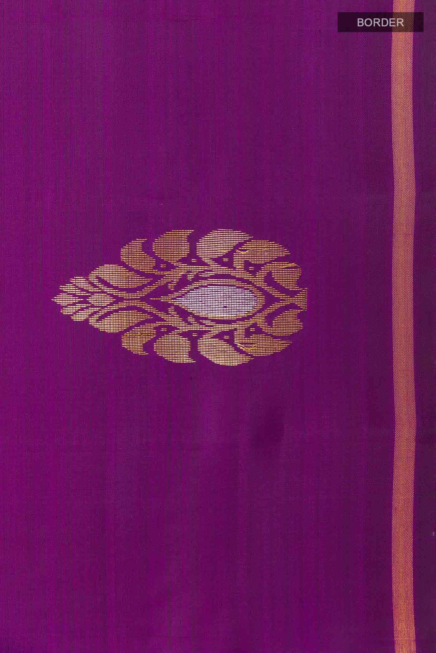 Purple Kanchipuram Silk Saree
