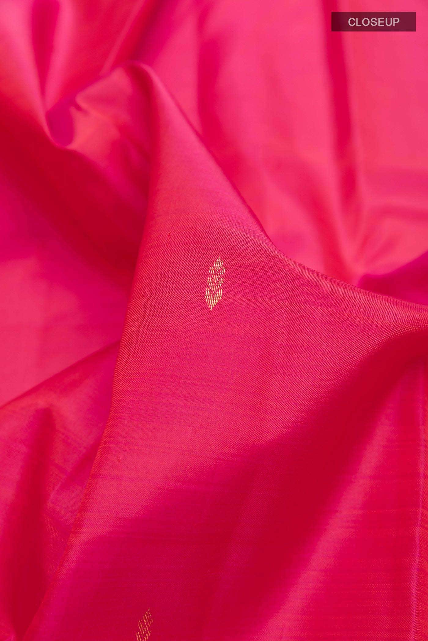 Pink Dual Tone Kanchipuram Silk Saree