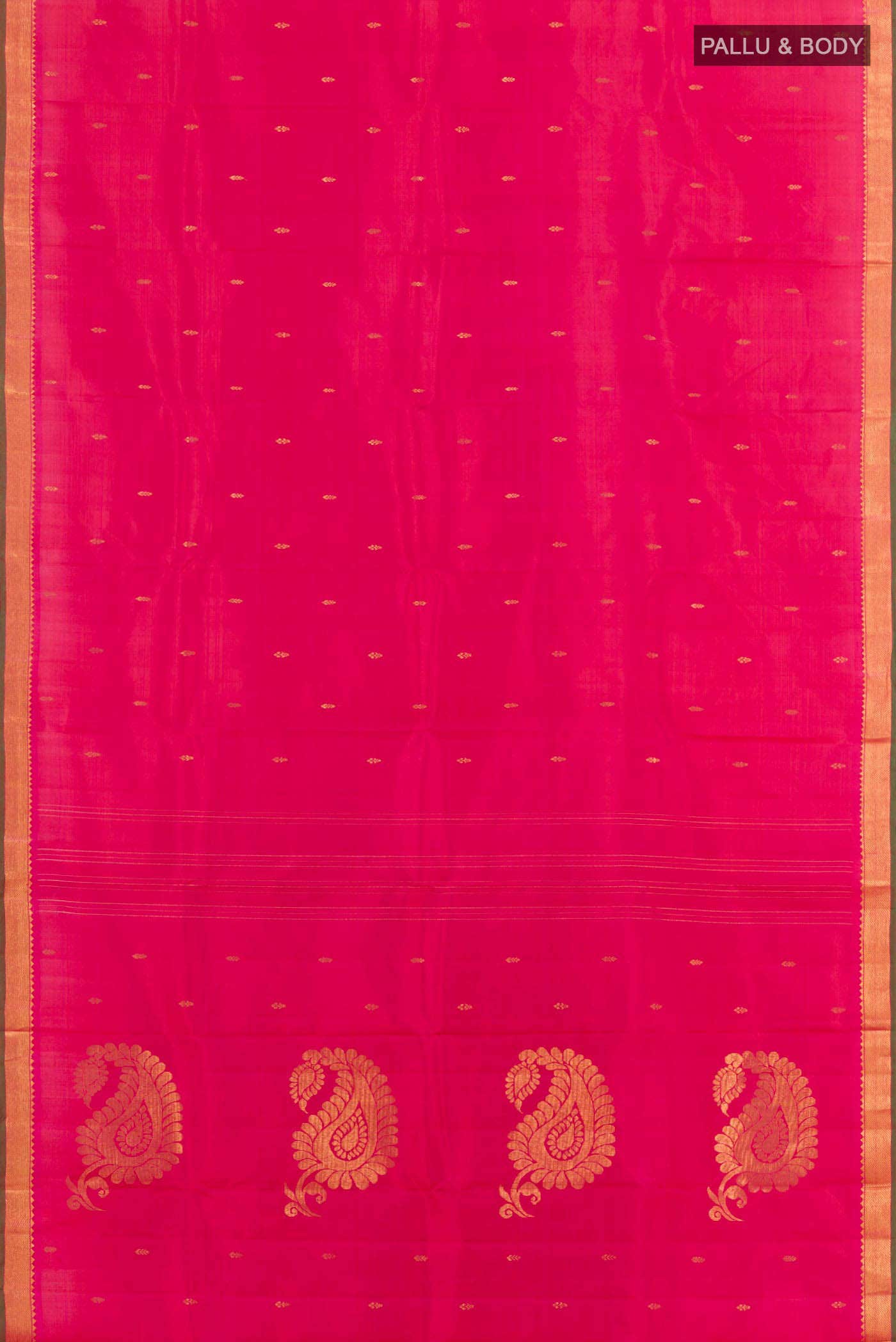 Pink Dual Tone Kanchipuram Silk Saree