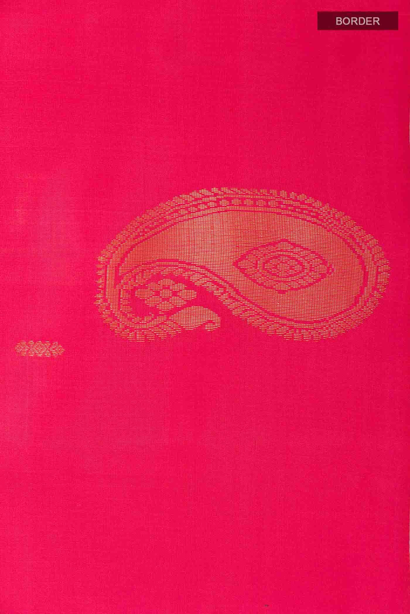 Dark Pink Kanchipuram Silk Saree