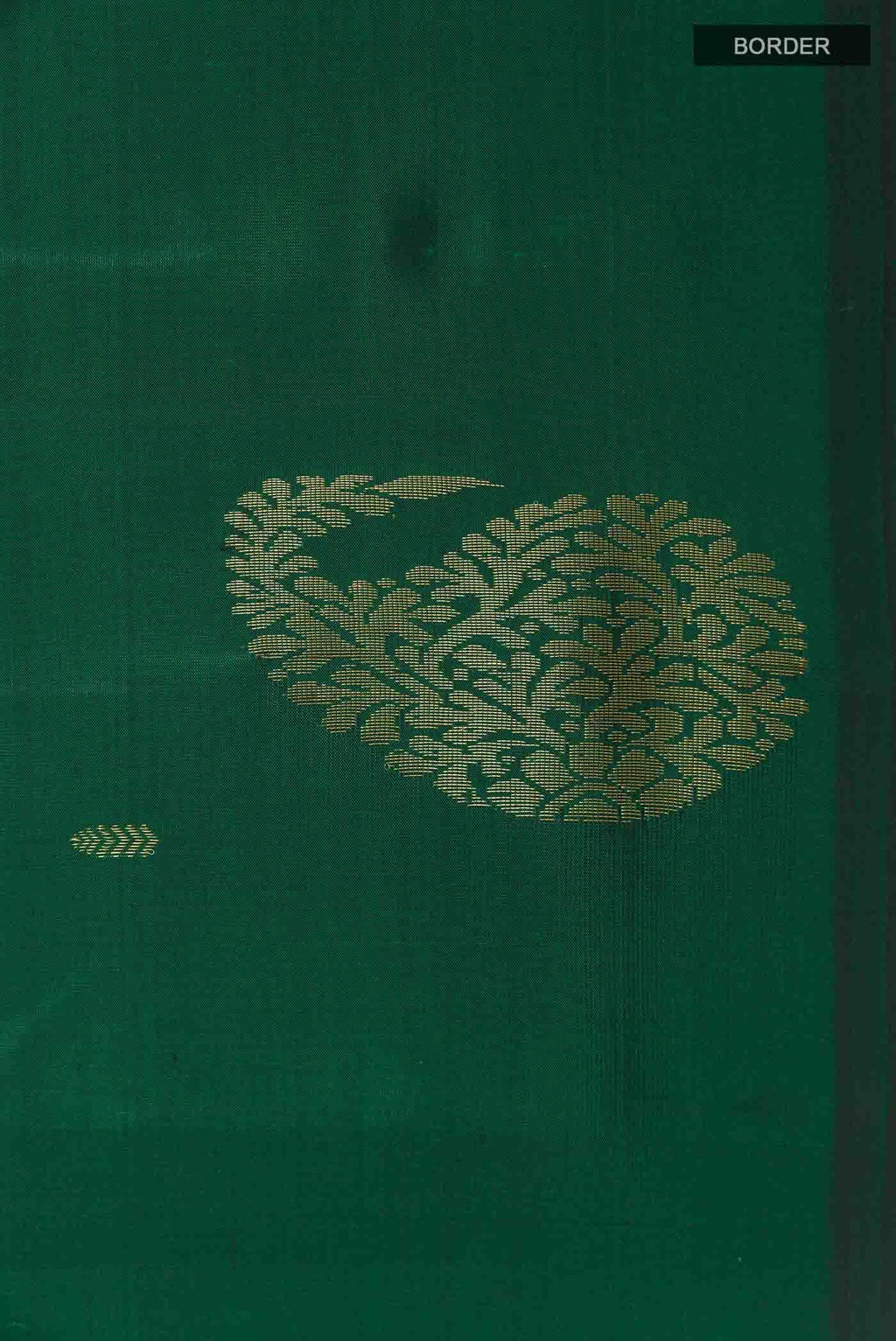 Bottle Green Kanchipuram Silk Saree