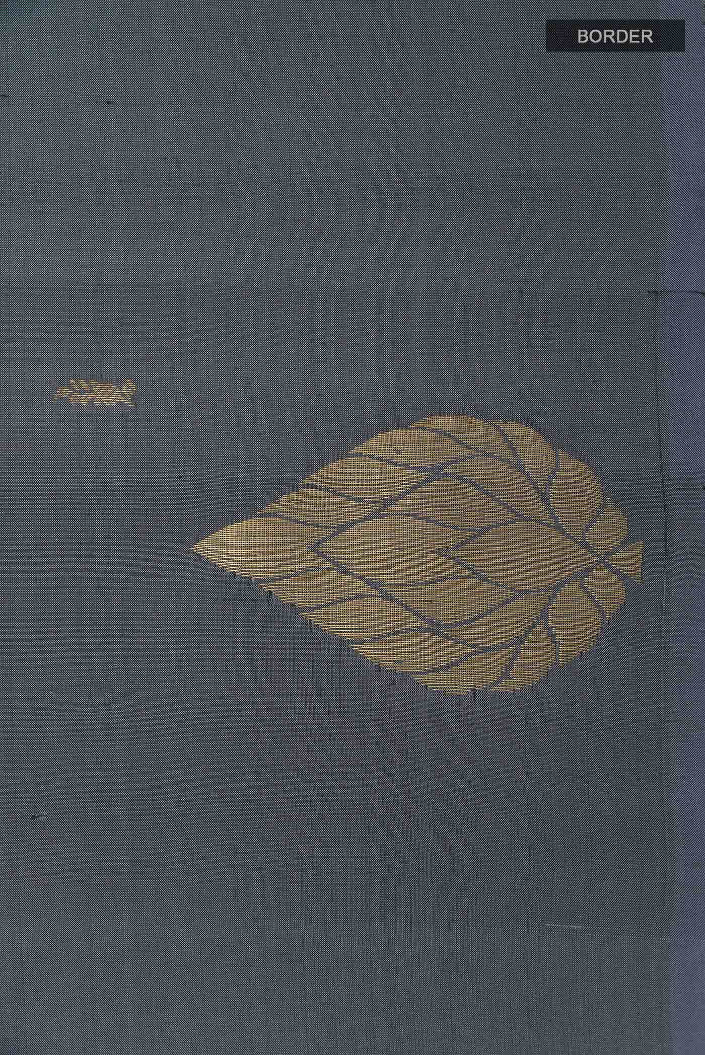 Grey Kanchipuram Silk Saree