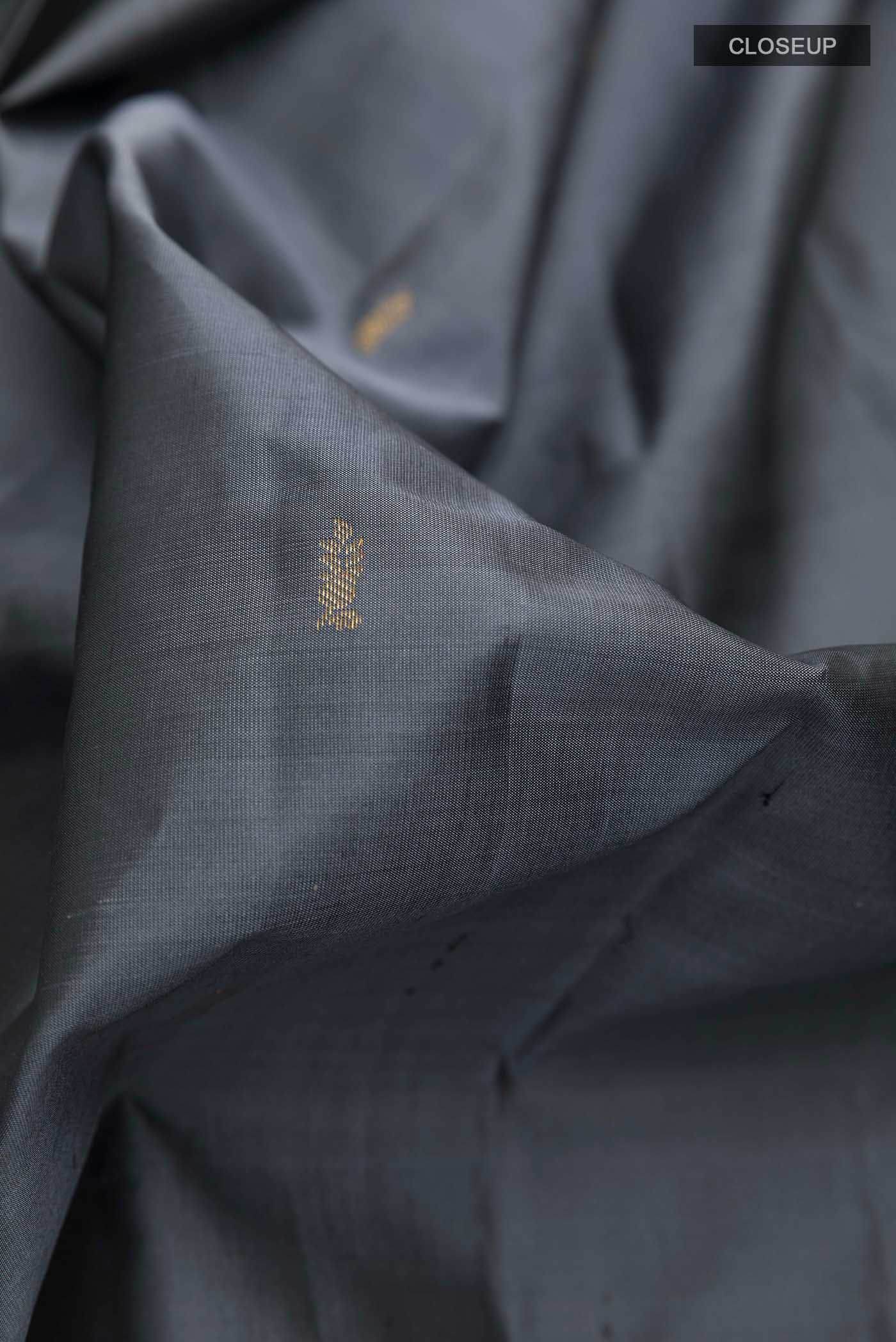 Grey Kanchipuram Silk Saree