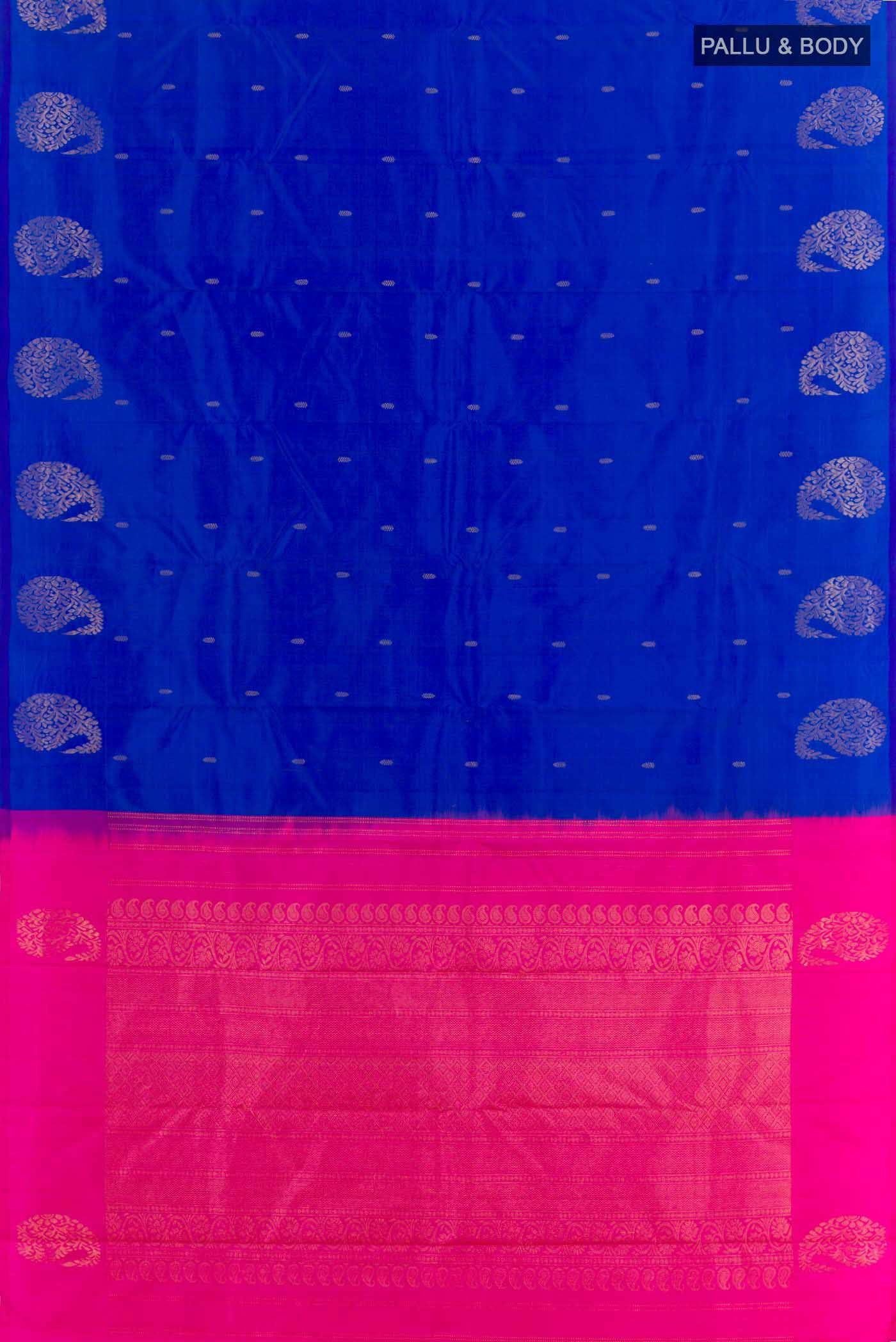 Blue Kanchipuram Silk Saree