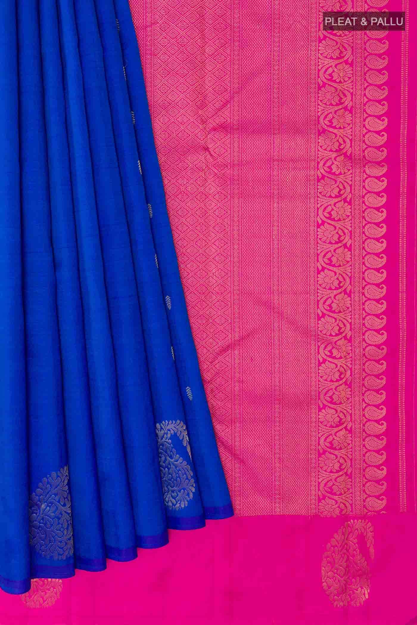 Blue Kanchipuram Silk Saree