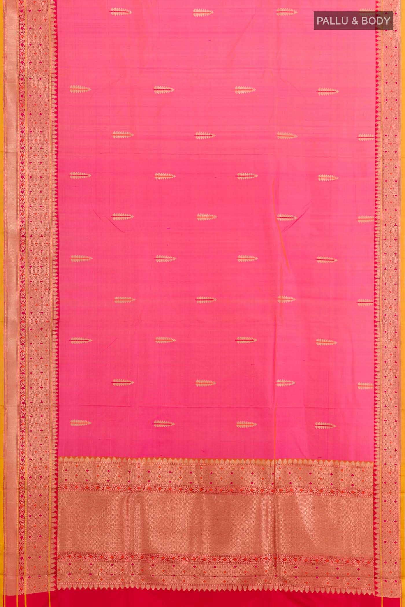 Pink Banarasi Silk Saree