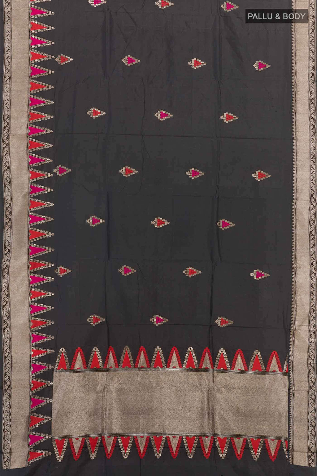 Black Banarasi Silk Saree