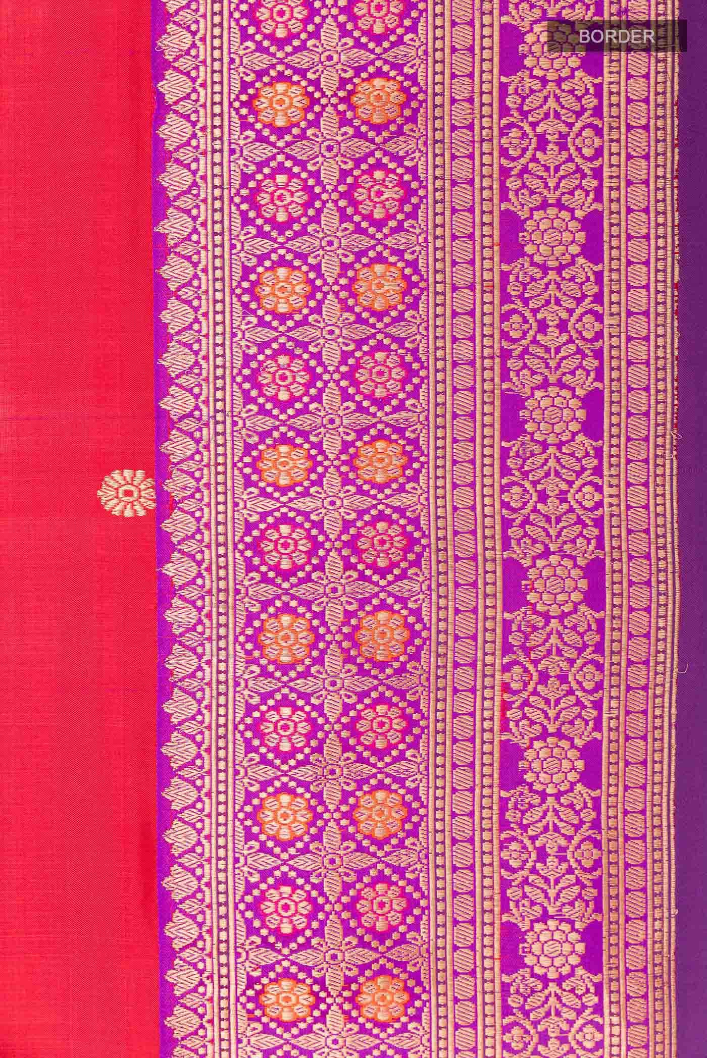 Red Banarasi Silk Saree