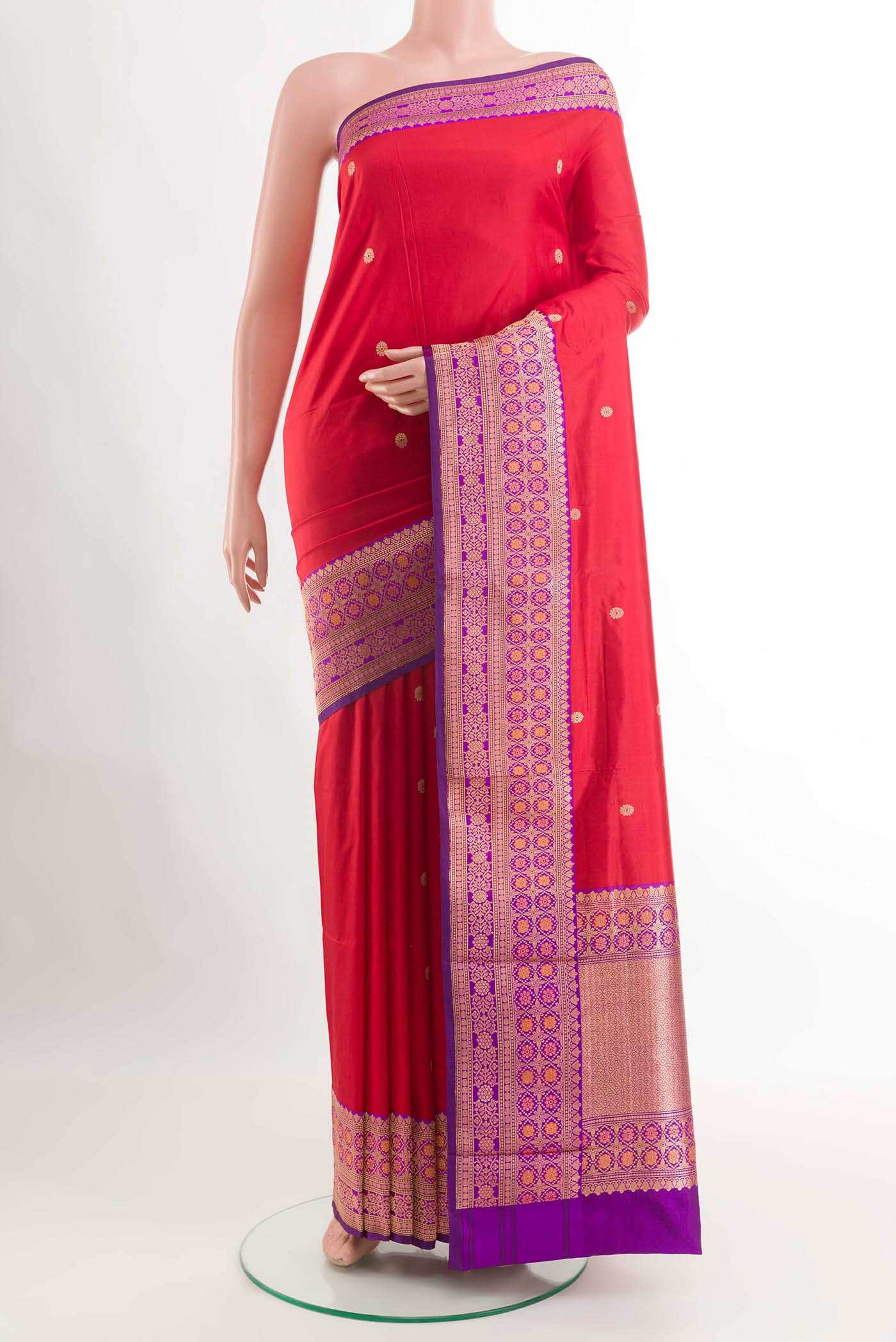 Red Banarasi Silk Saree