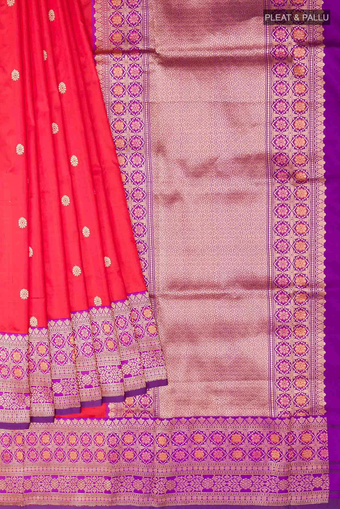 Red Banarasi Silk Saree
