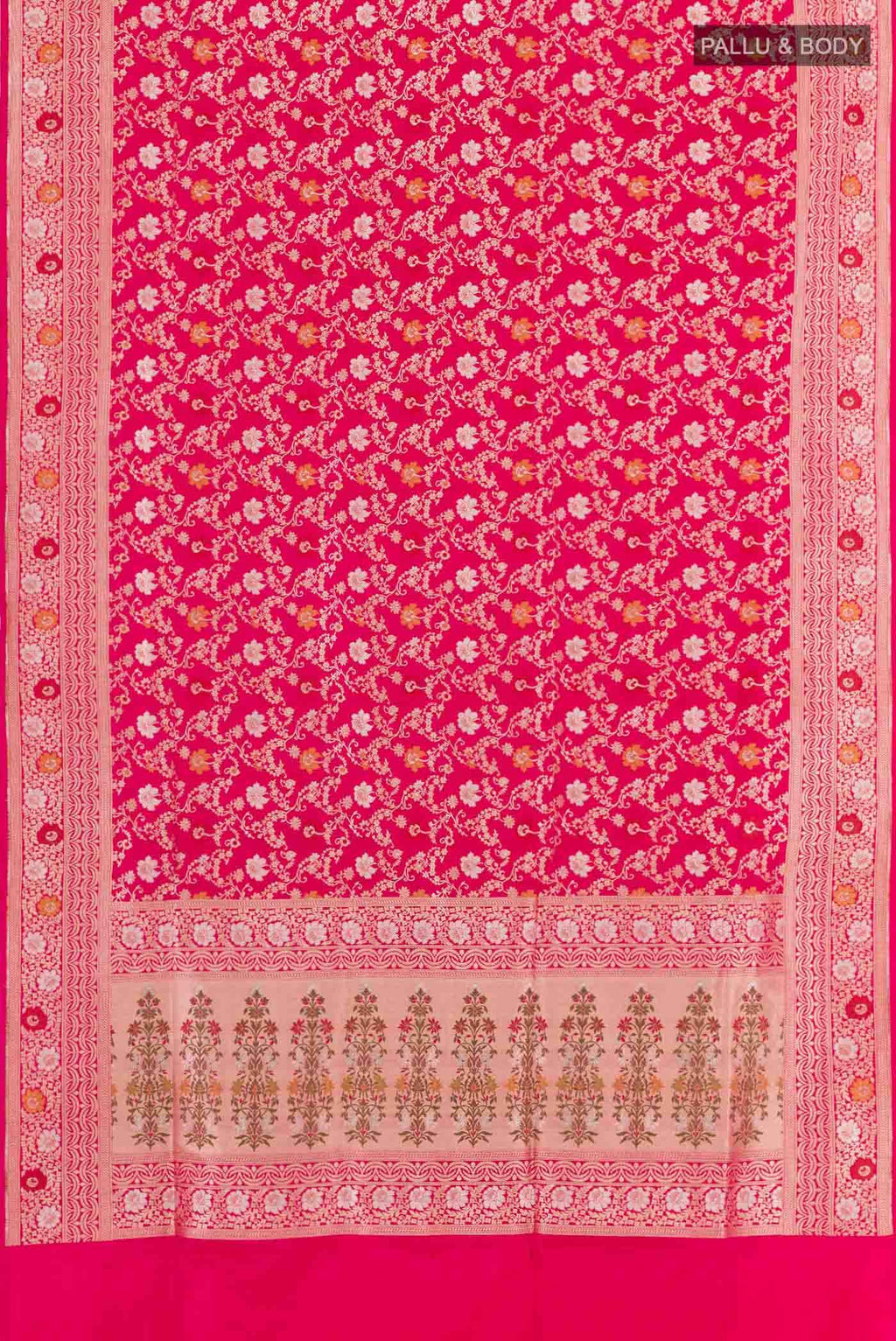 Rani Pink Banarasi Silk Saree