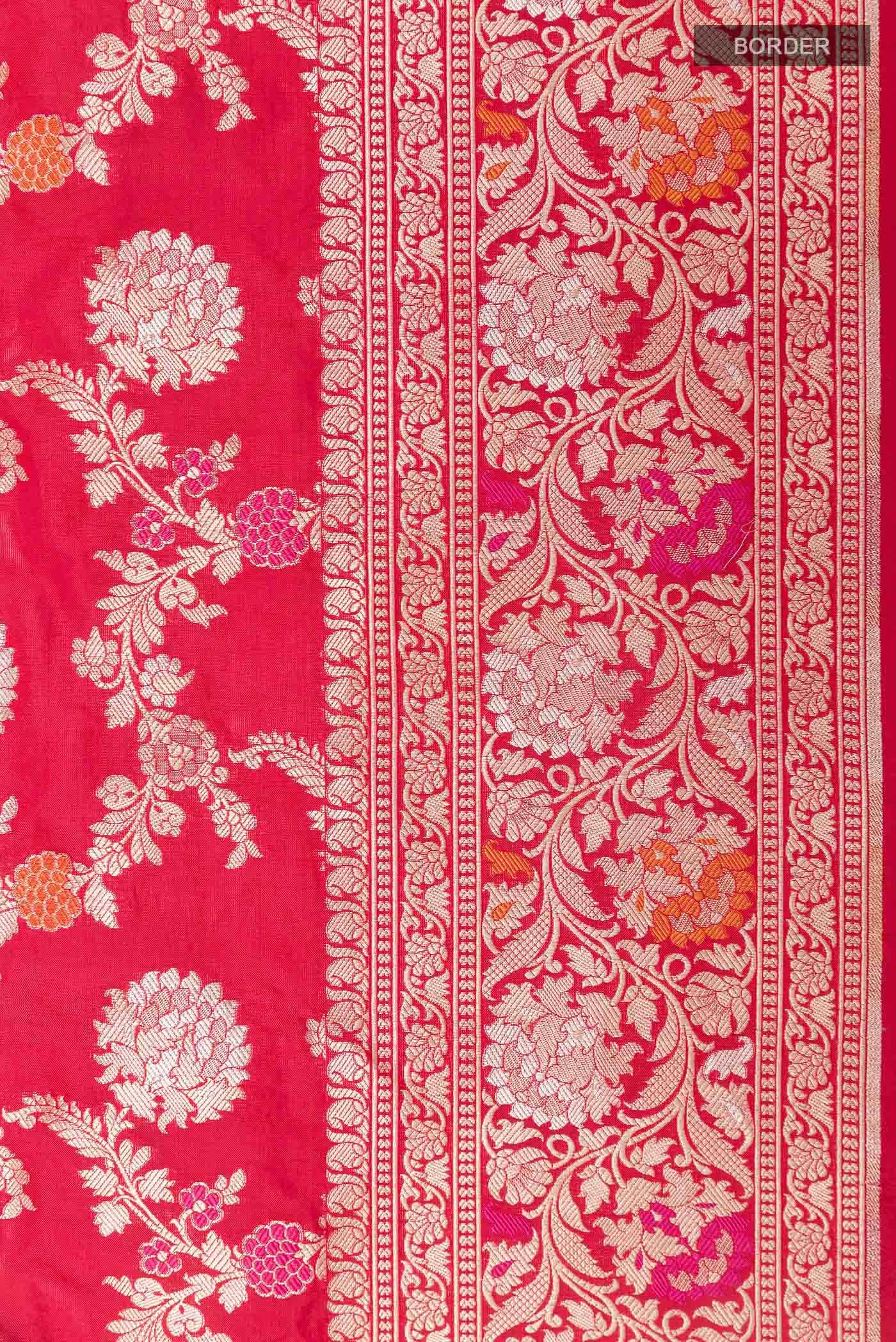 Red Banarasi Silk Saree
