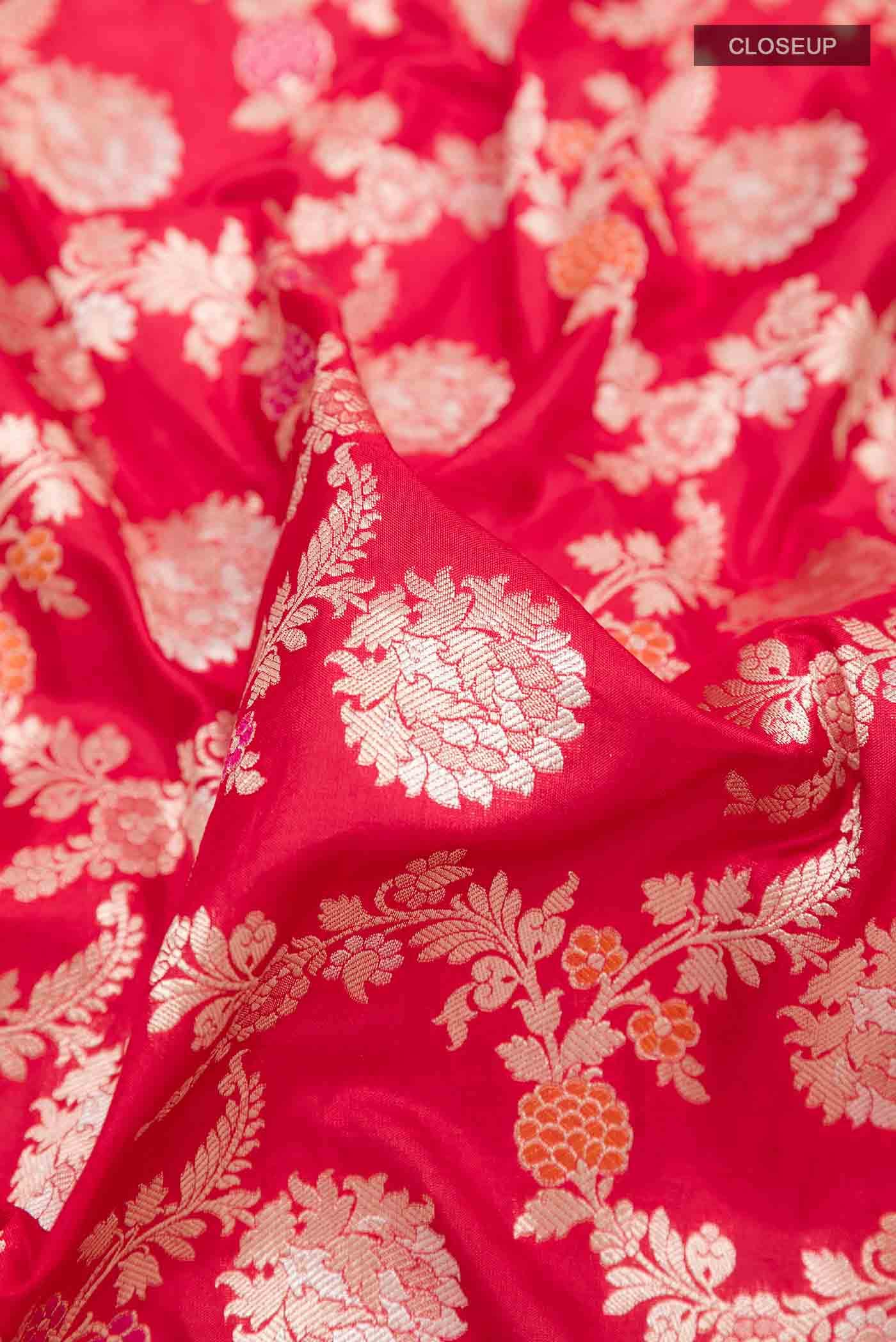 Red Banarasi Silk Saree