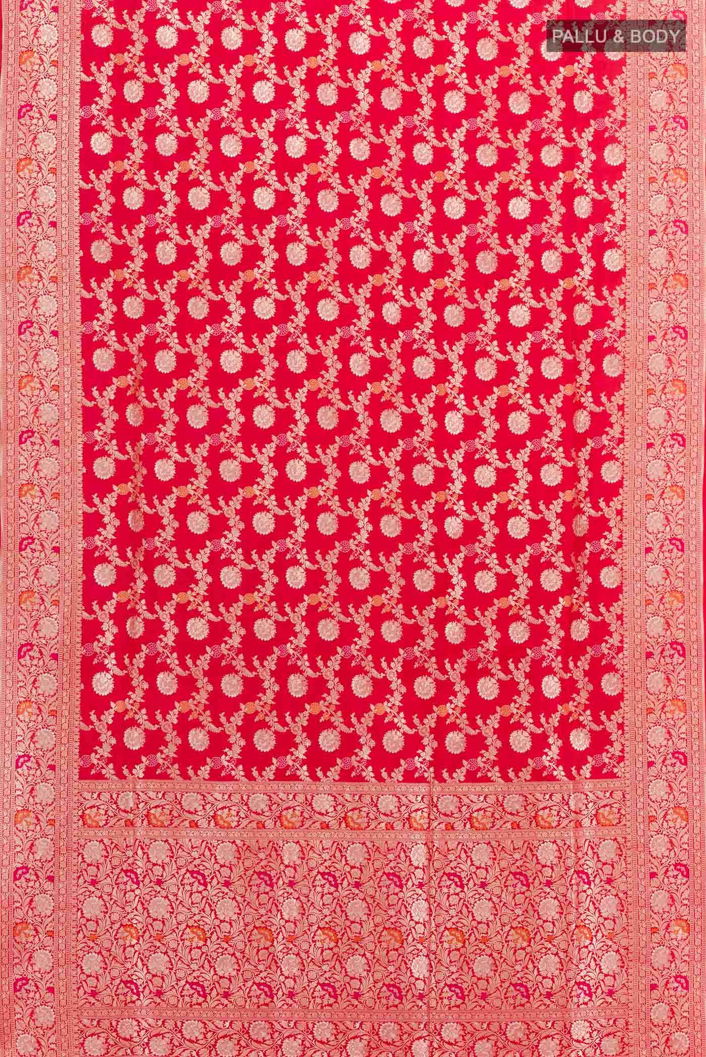 Red Banarasi Silk Saree