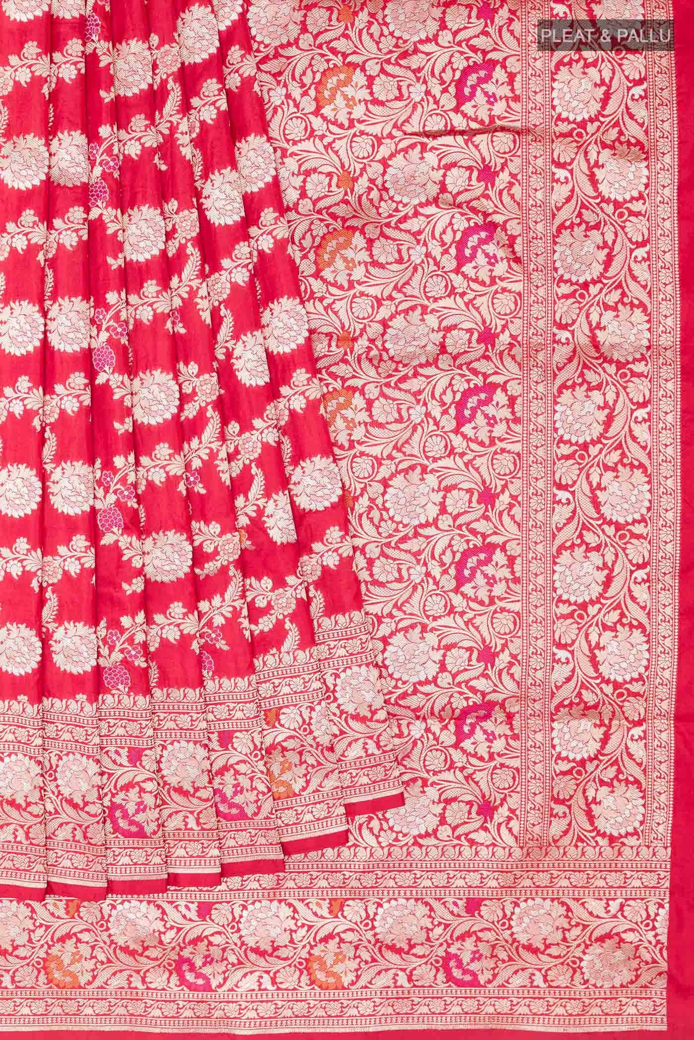 Red Banarasi Silk Saree