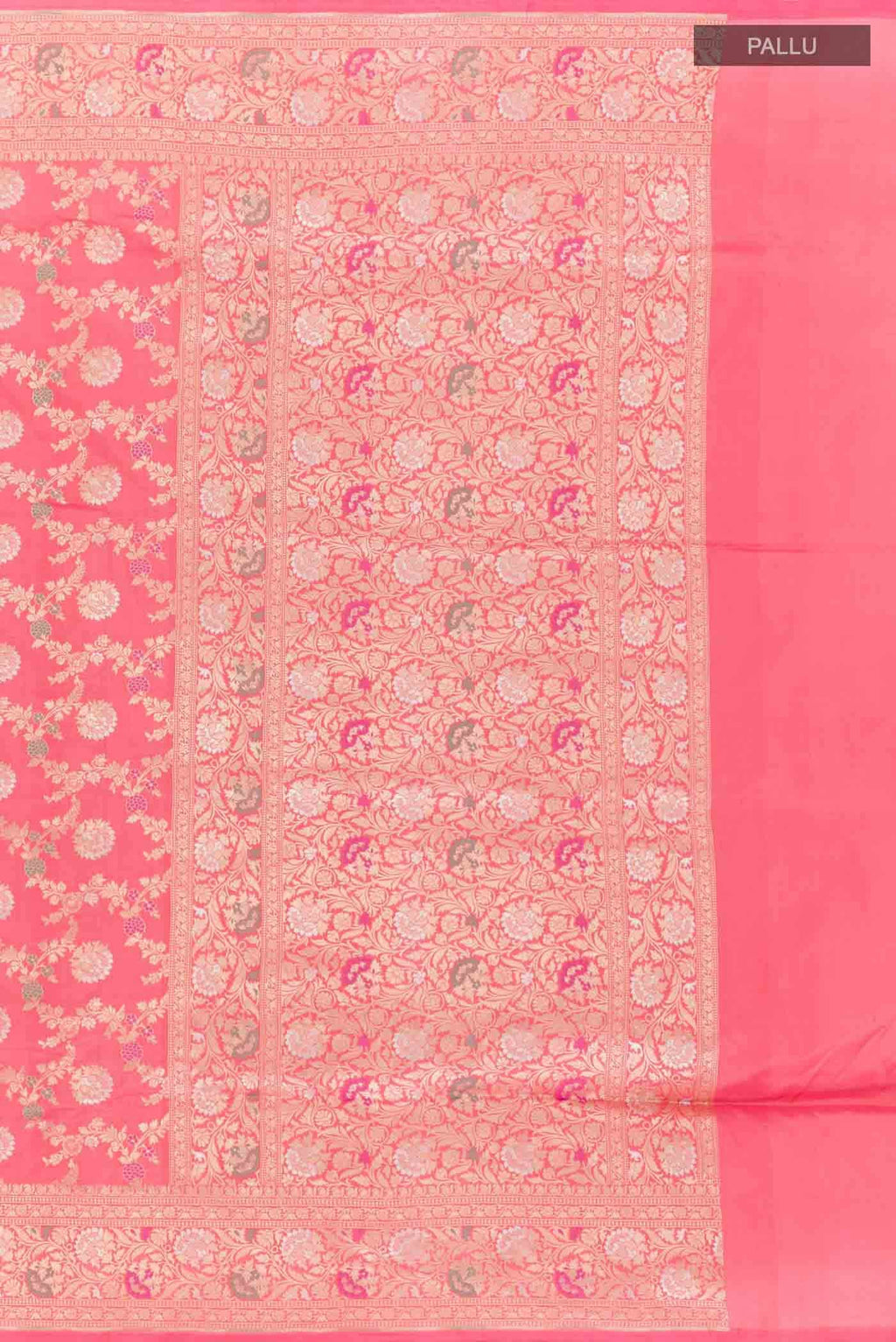 Pink Banarasi Silk Saree
