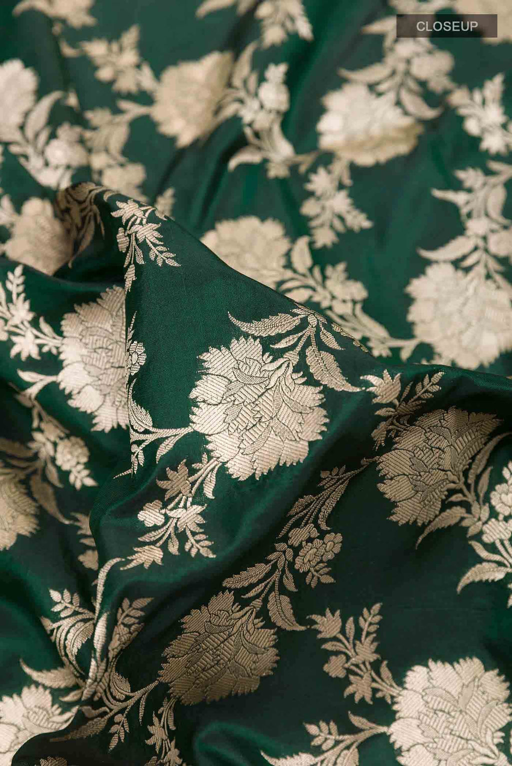 Green Banarasi Silk Saree