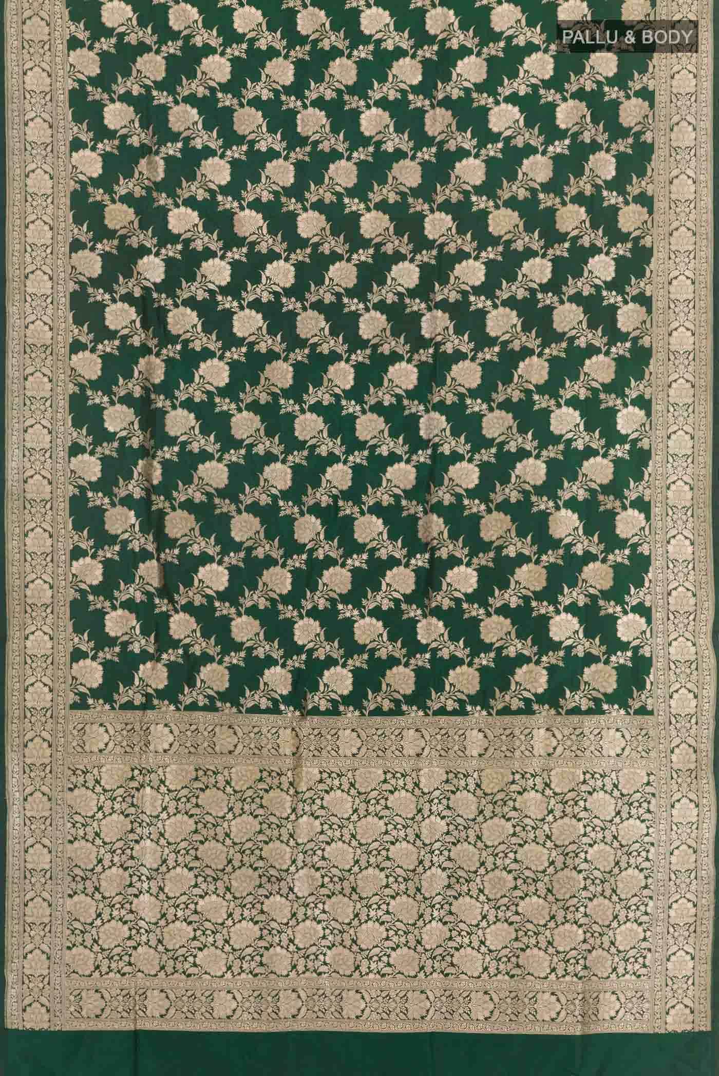 Green Banarasi Silk Saree