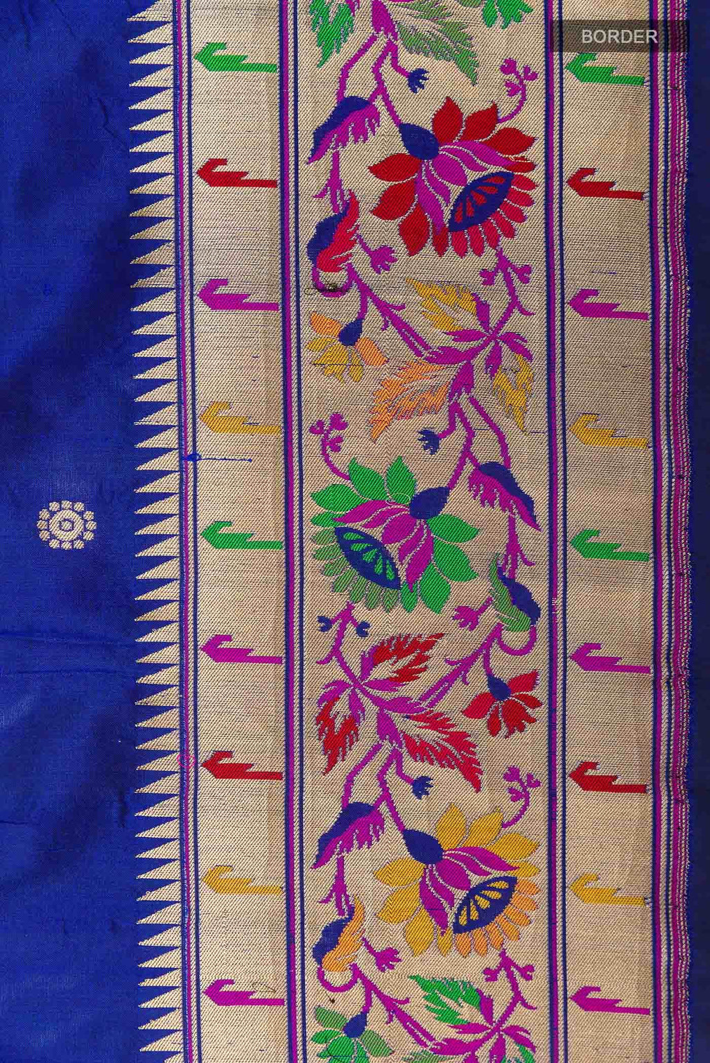 Blue Banarasi Silk Saree