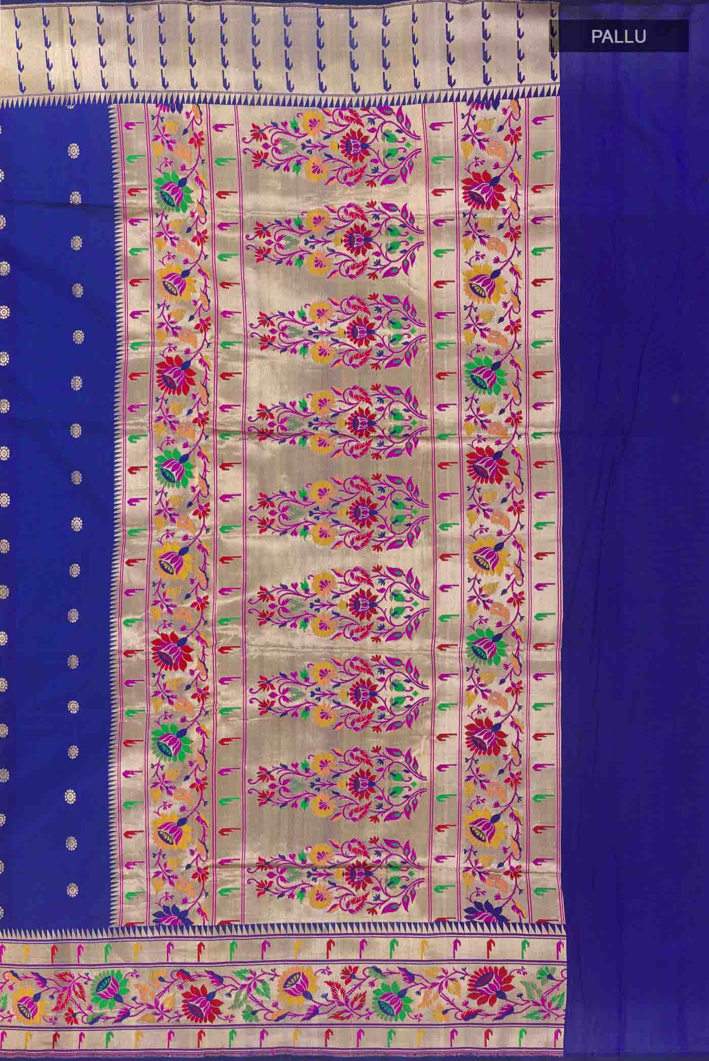 Blue Banarasi Silk Saree