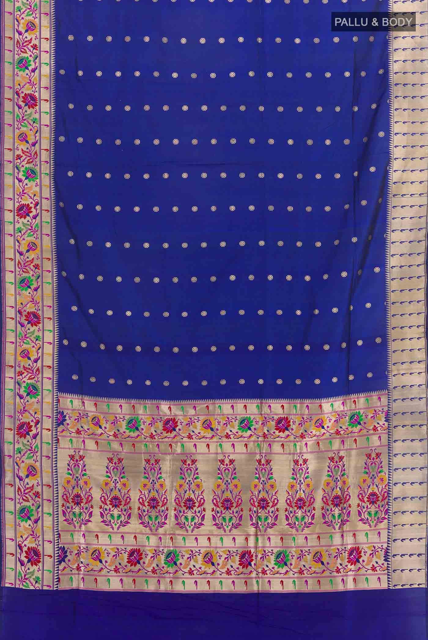 Blue Banarasi Silk Saree