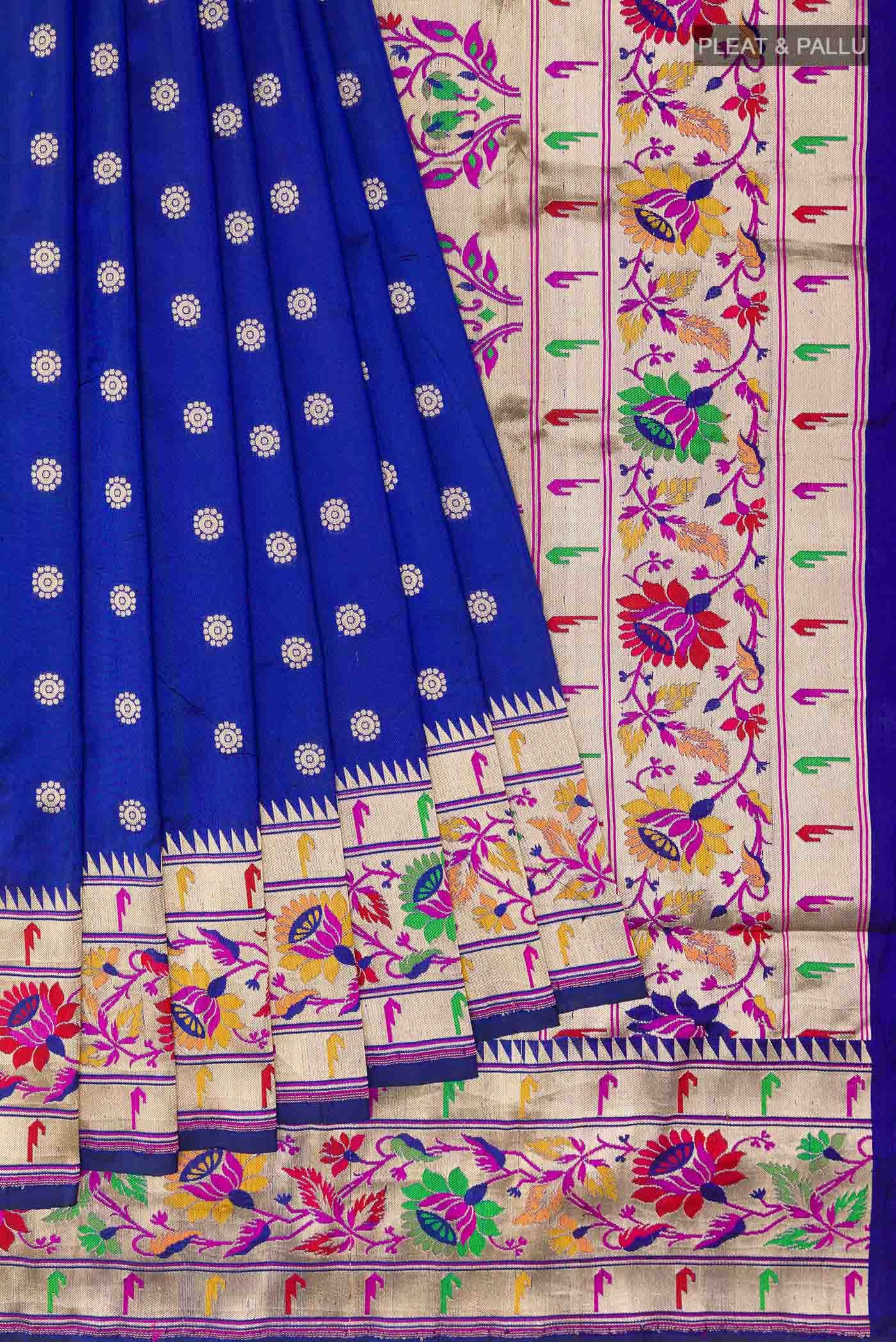 Blue Banarasi Silk Saree