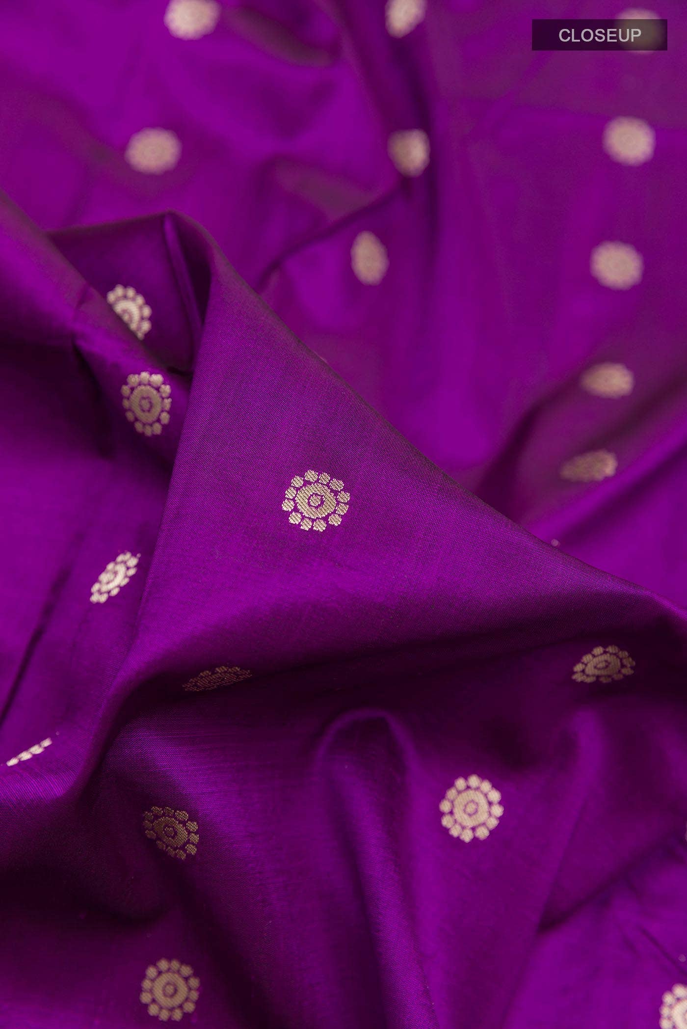 Purple Banarasi Silk Saree