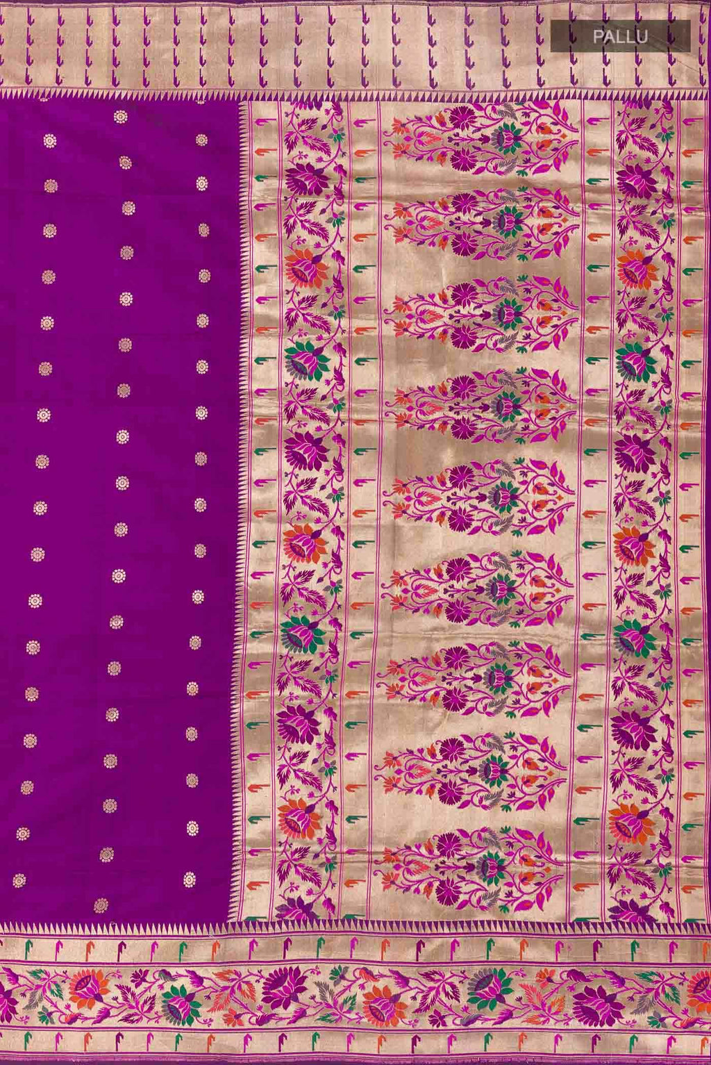 Purple Banarasi Silk Saree