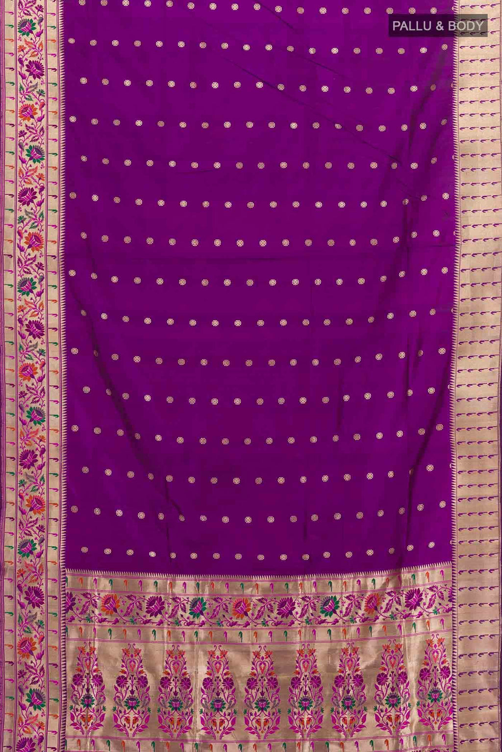 Purple Banarasi Silk Saree