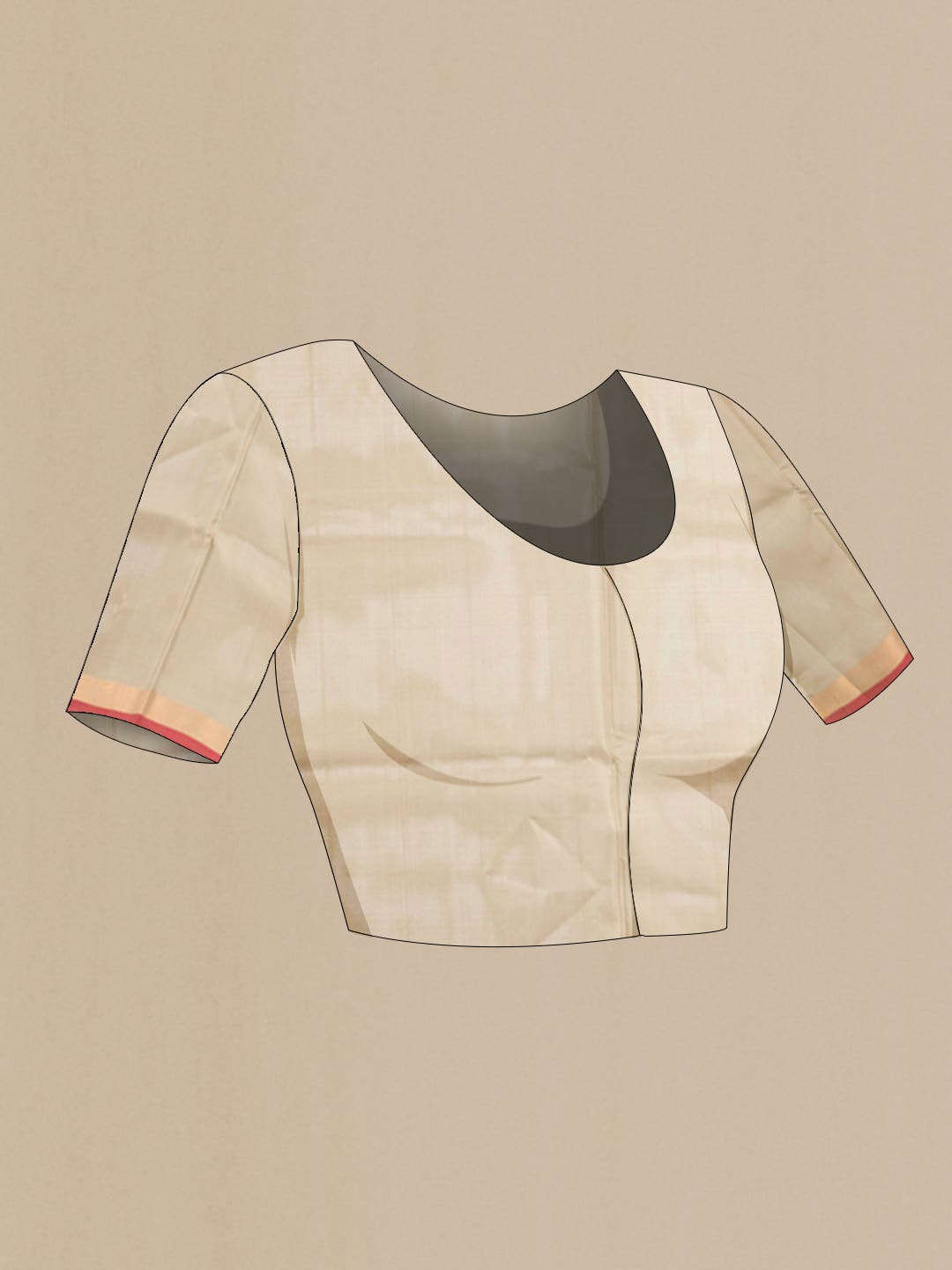 Beige Uppada Silk Saree