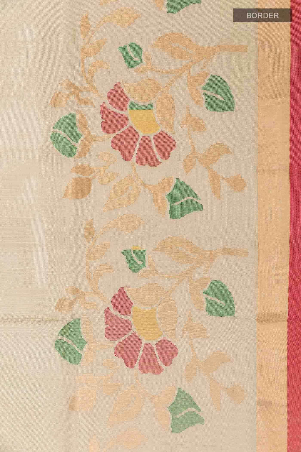 Beige Uppada Silk Saree