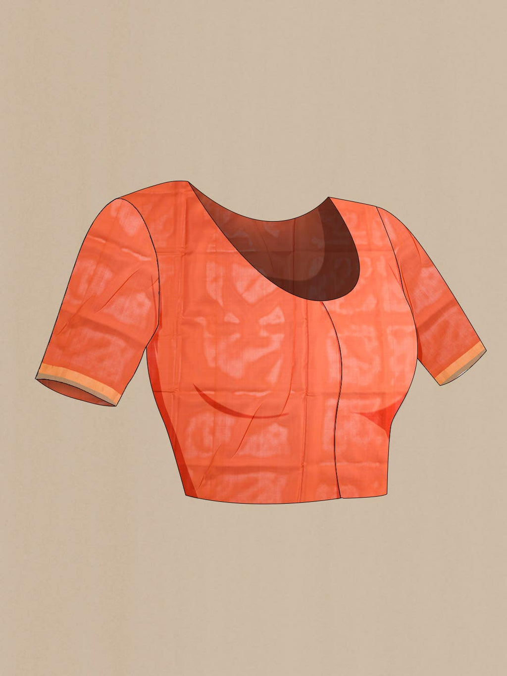 Orange Uppada Silk Saree