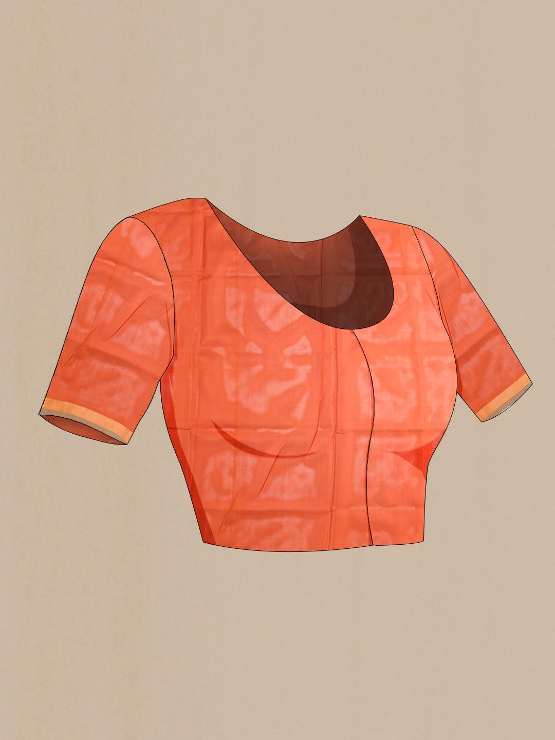 Orange Uppada Silk Saree