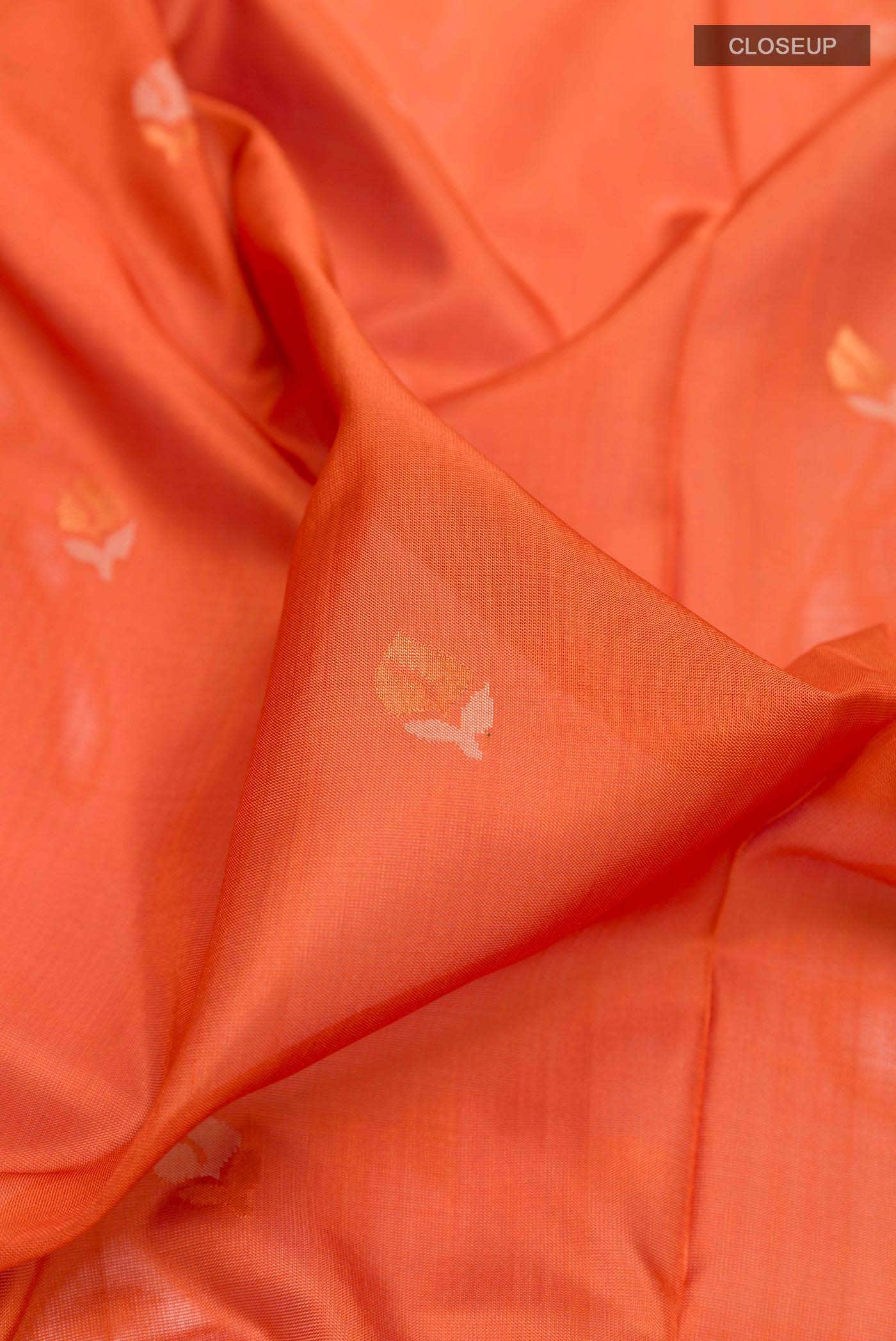 Orange Uppada Silk Saree