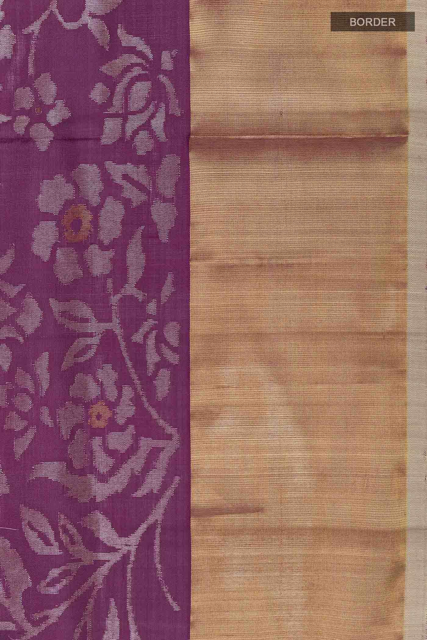 Purple Uppada Silk Saree