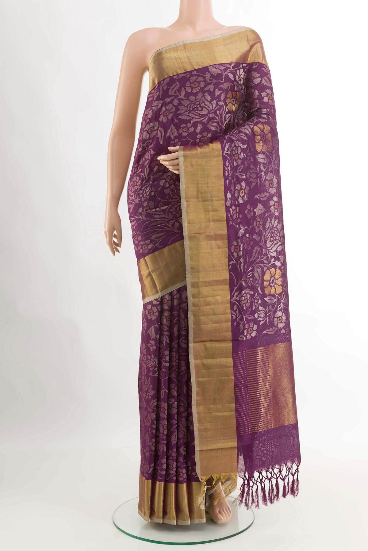 Purple Uppada Silk Saree