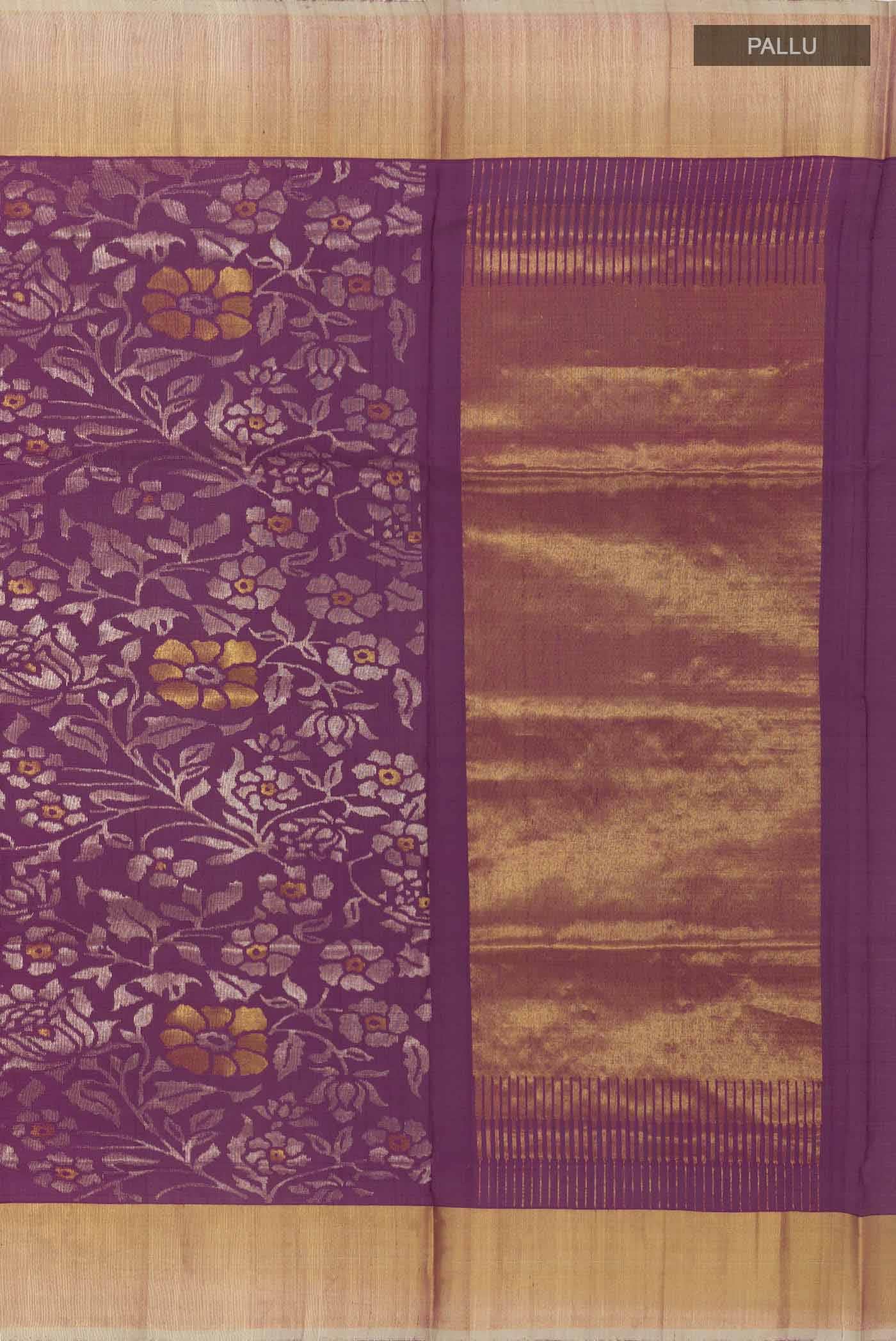 Purple Uppada Silk Saree